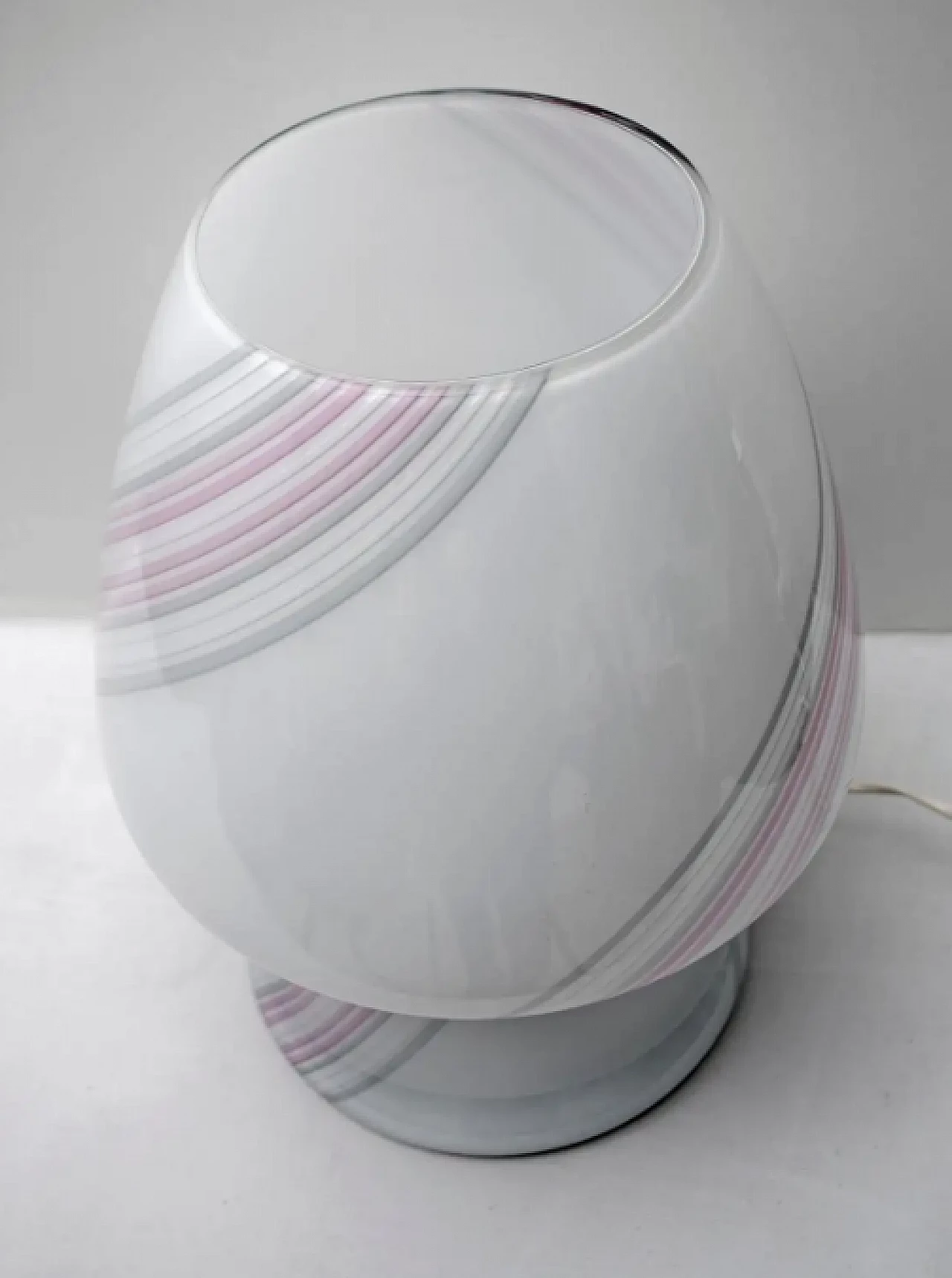 Mushroom table lamp in layered Murano glass, 1980s 6