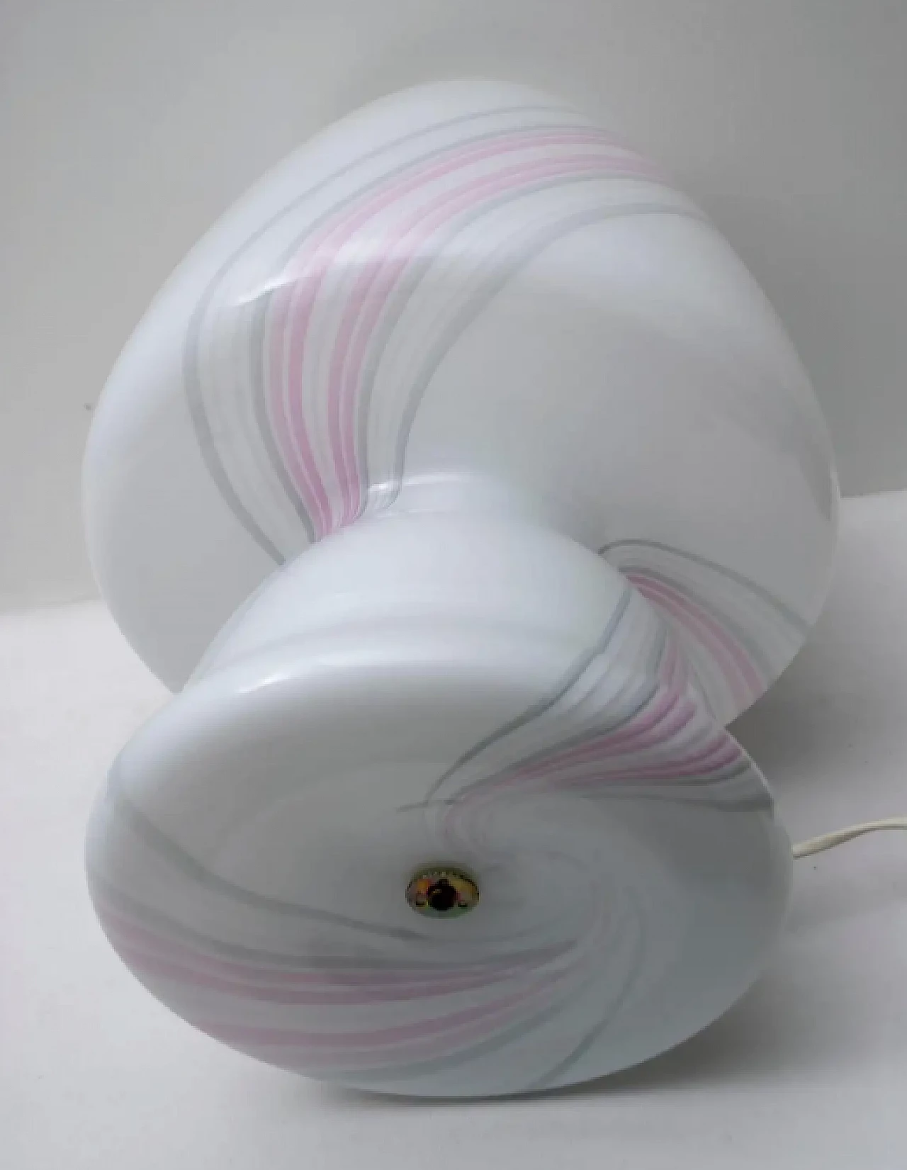 Mushroom table lamp in layered Murano glass, 1980s 7