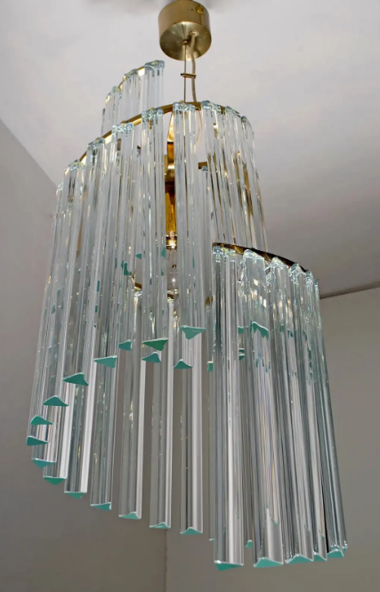Murano glass chandelier by Pia Guidetti Crippa for Lumi, 1960s 3