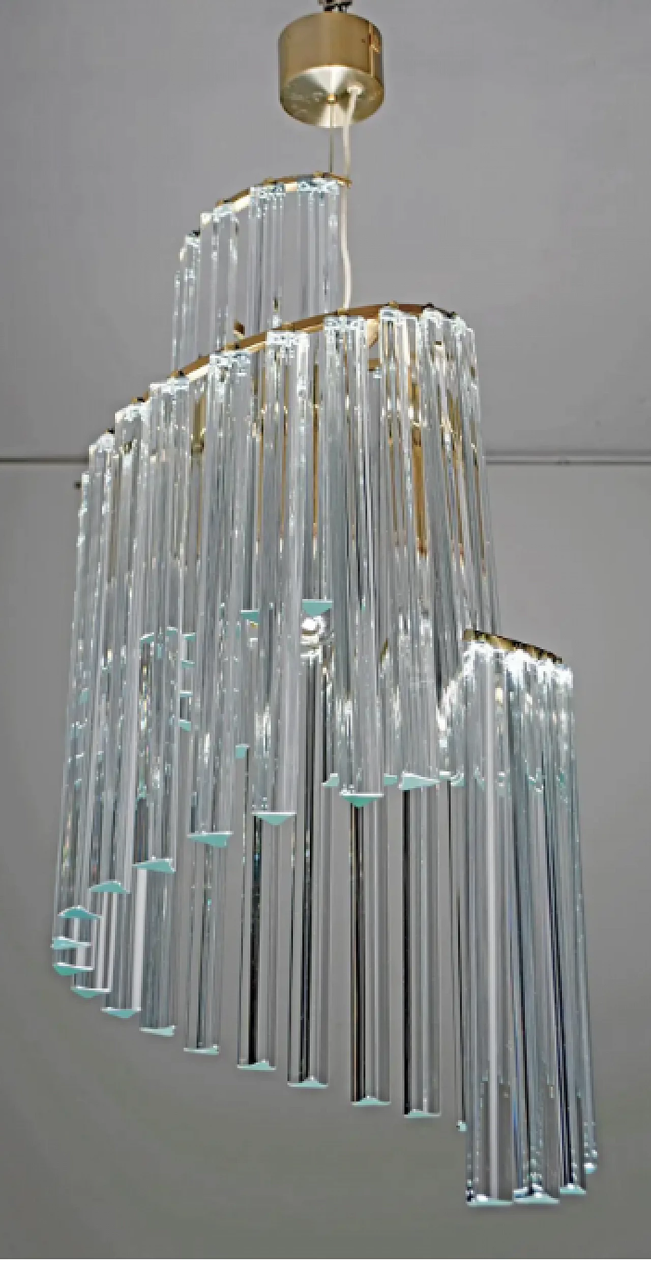 Murano glass chandelier by Pia Guidetti Crippa for Lumi, 1960s 4
