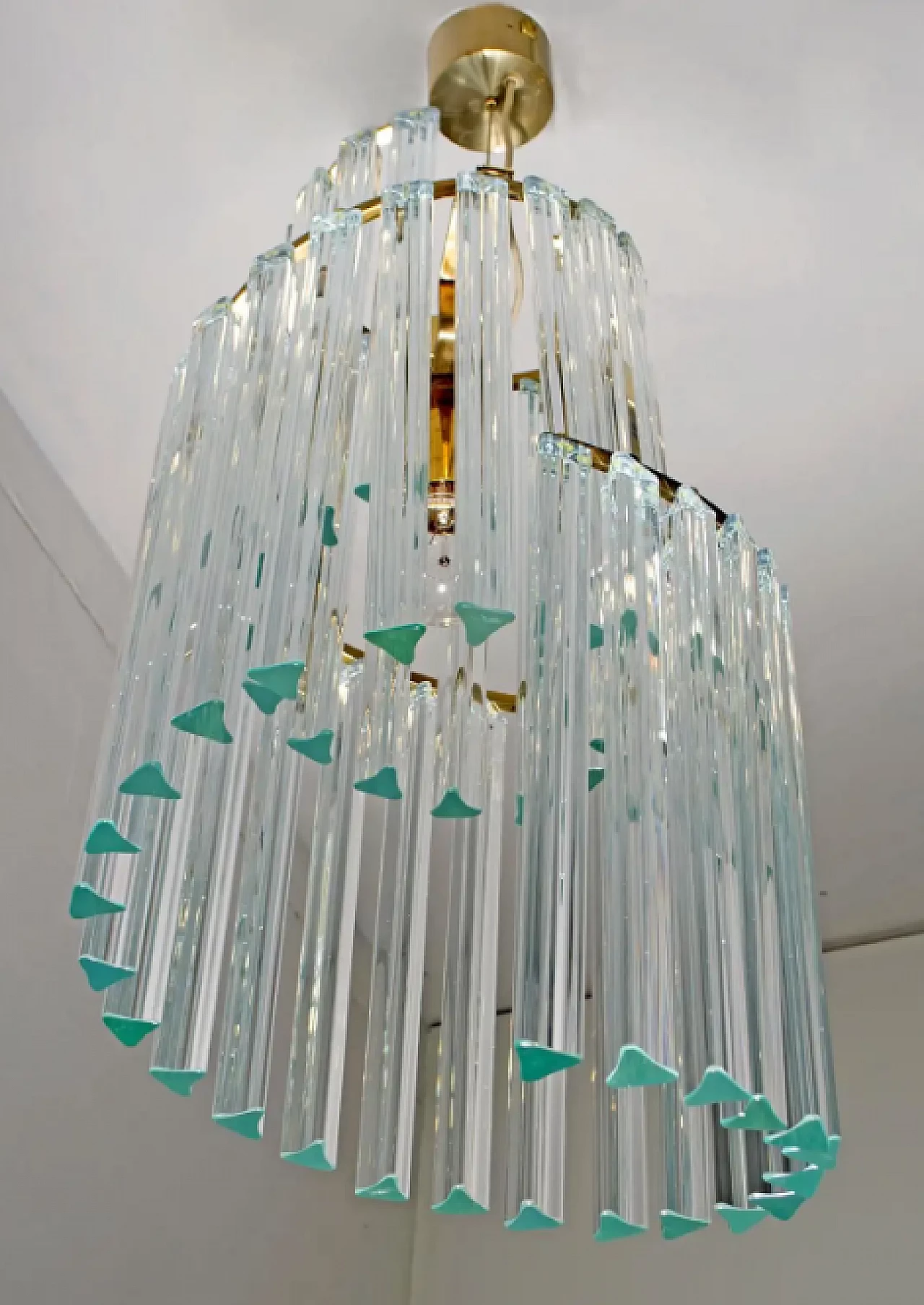 Murano glass chandelier by Pia Guidetti Crippa for Lumi, 1960s 5