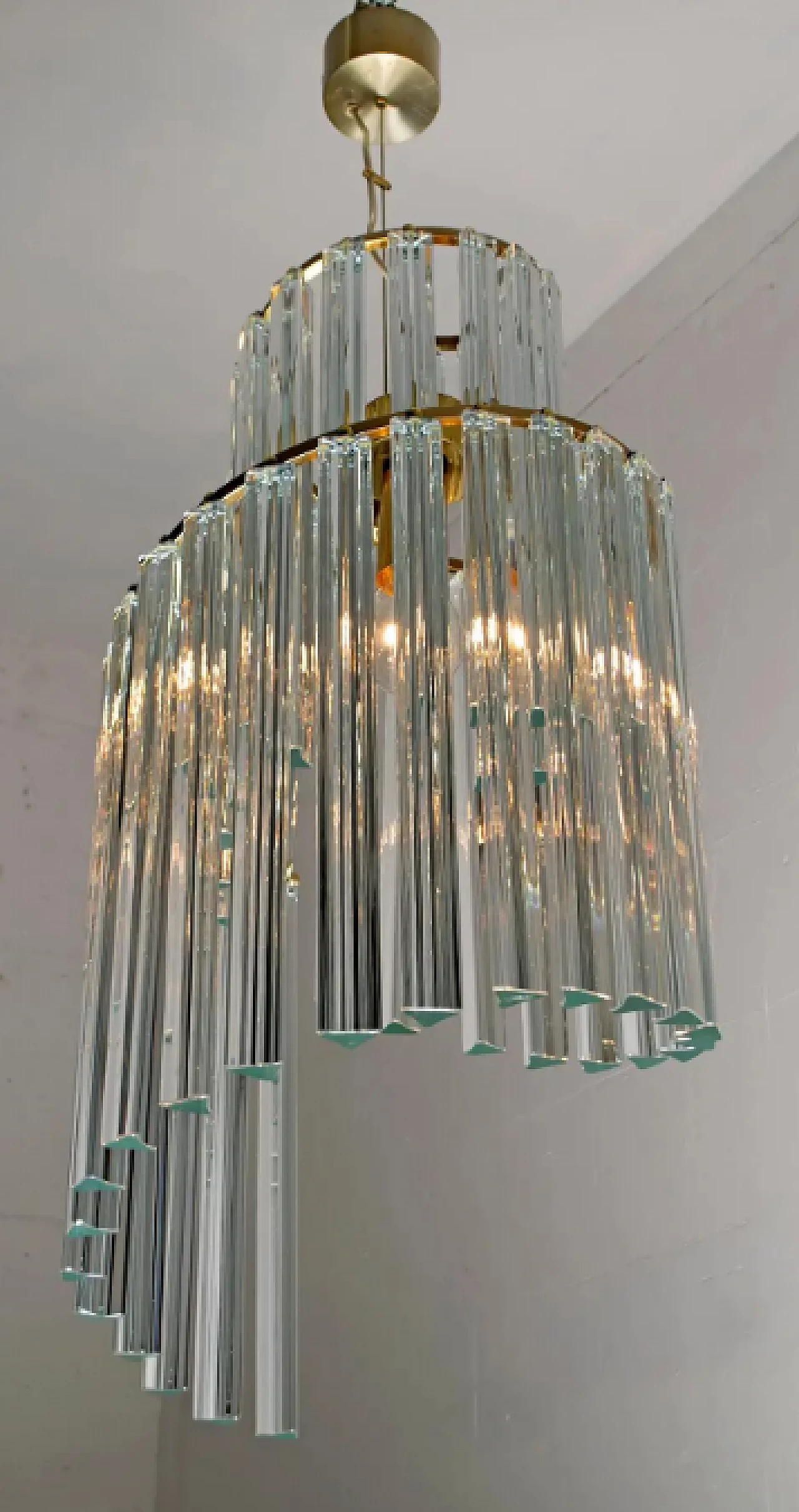 Murano glass chandelier by Pia Guidetti Crippa for Lumi, 1960s 8