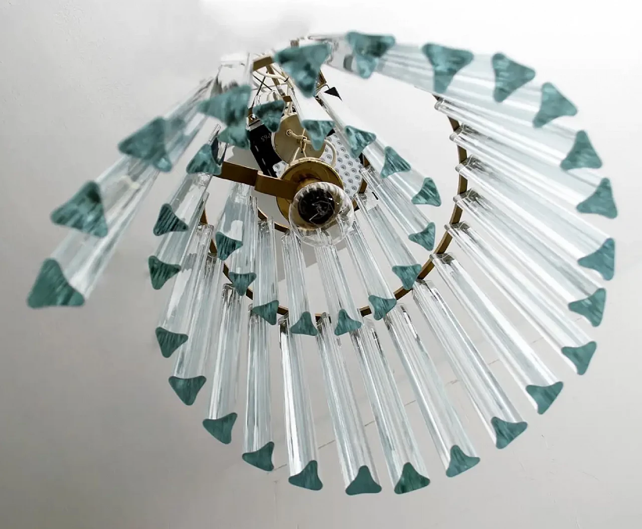 Murano glass chandelier by Pia Guidetti Crippa for Lumi, 1960s 9