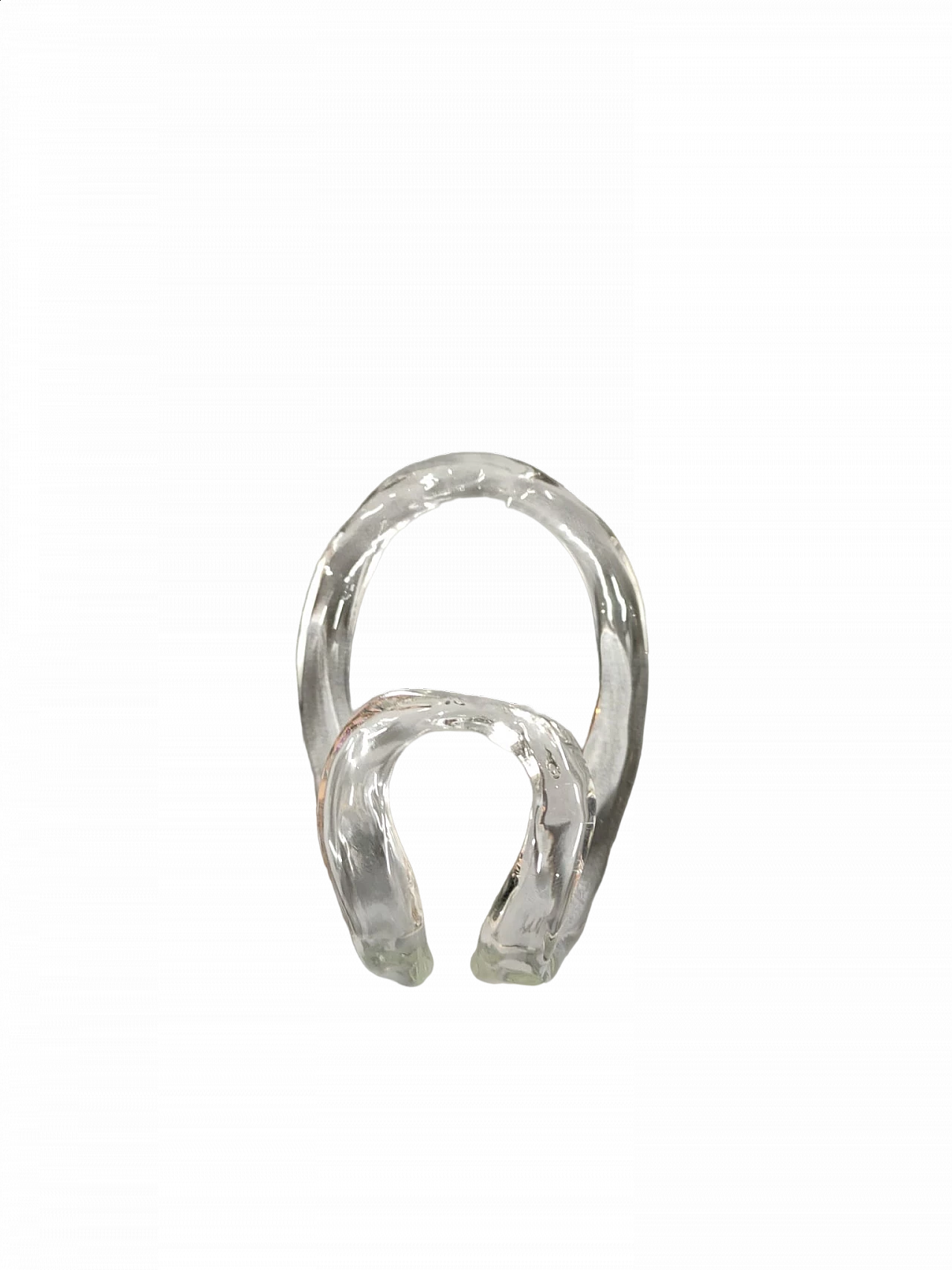 Giogali hook in crystal by Angelo Mangiarotti for Vistosi, 1960s 4