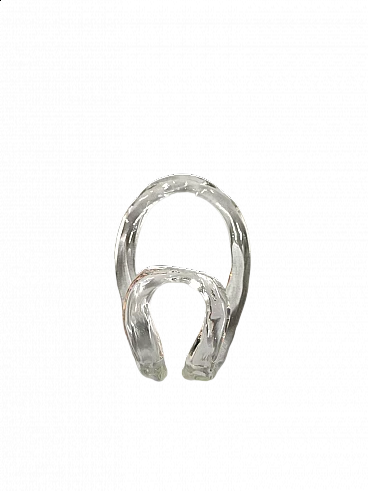 Giogali hook in crystal by Angelo Mangiarotti for Vistosi, 1960s
