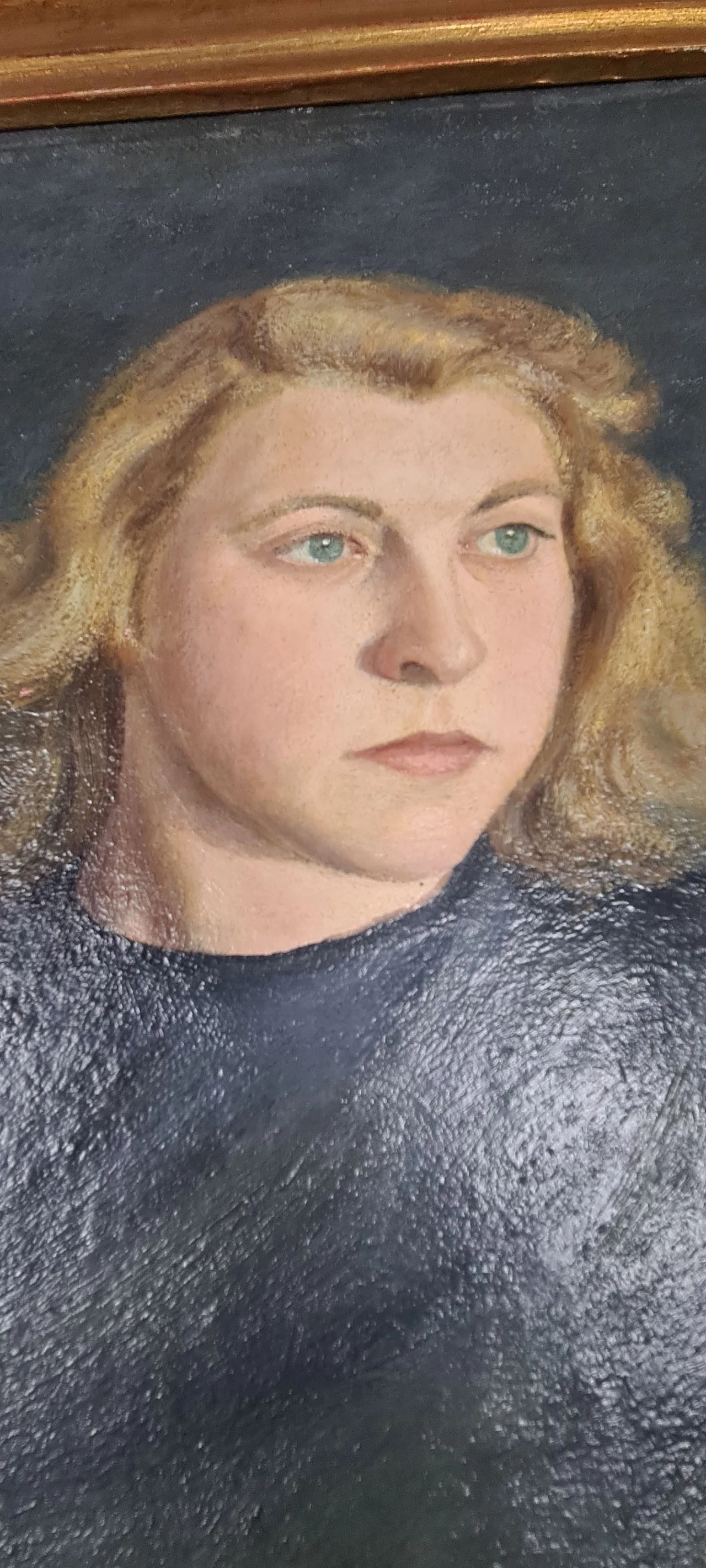 G. Botta, female portrait, oil painting on canvas, 1949 2