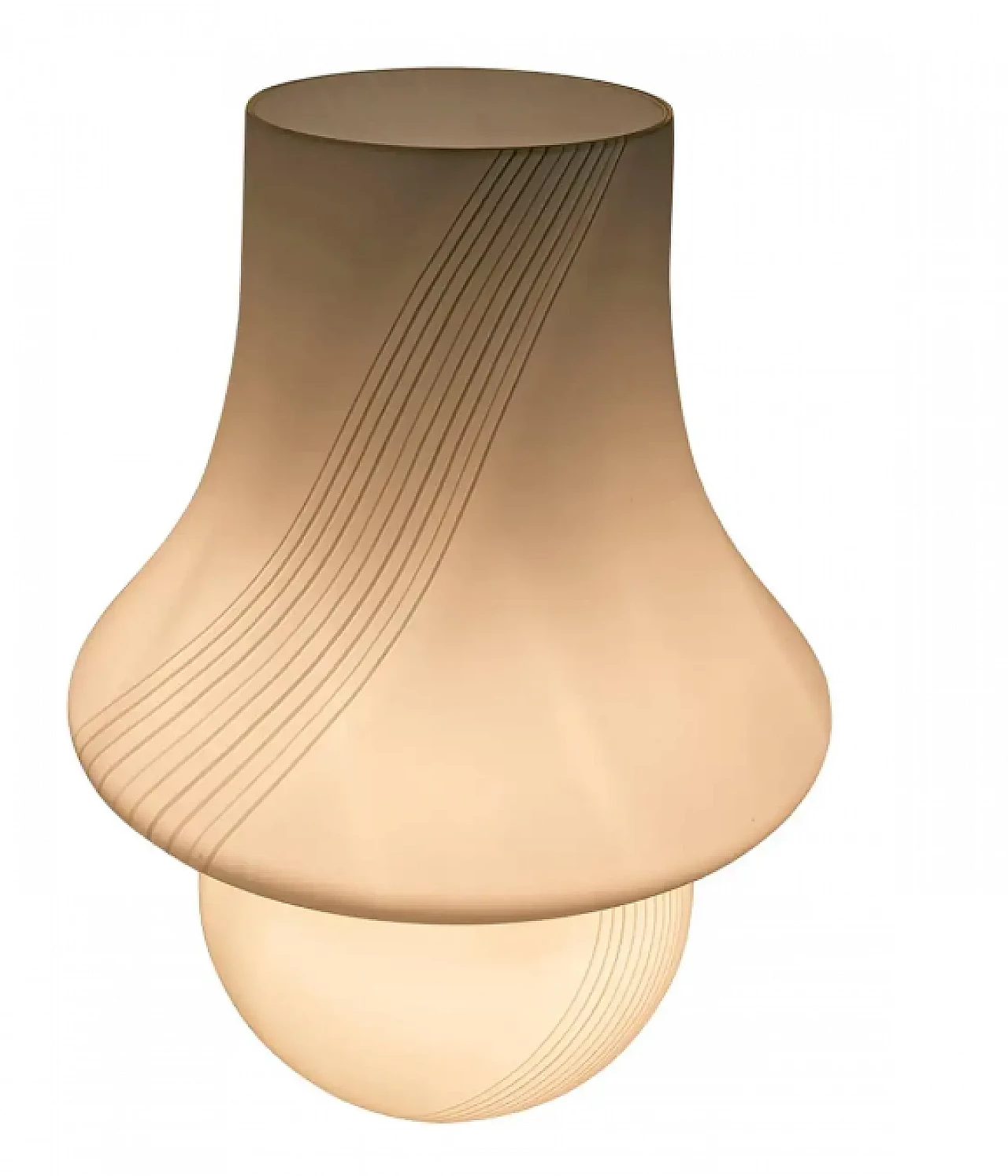 Murano glass mushroom table lamp, 1970s 1