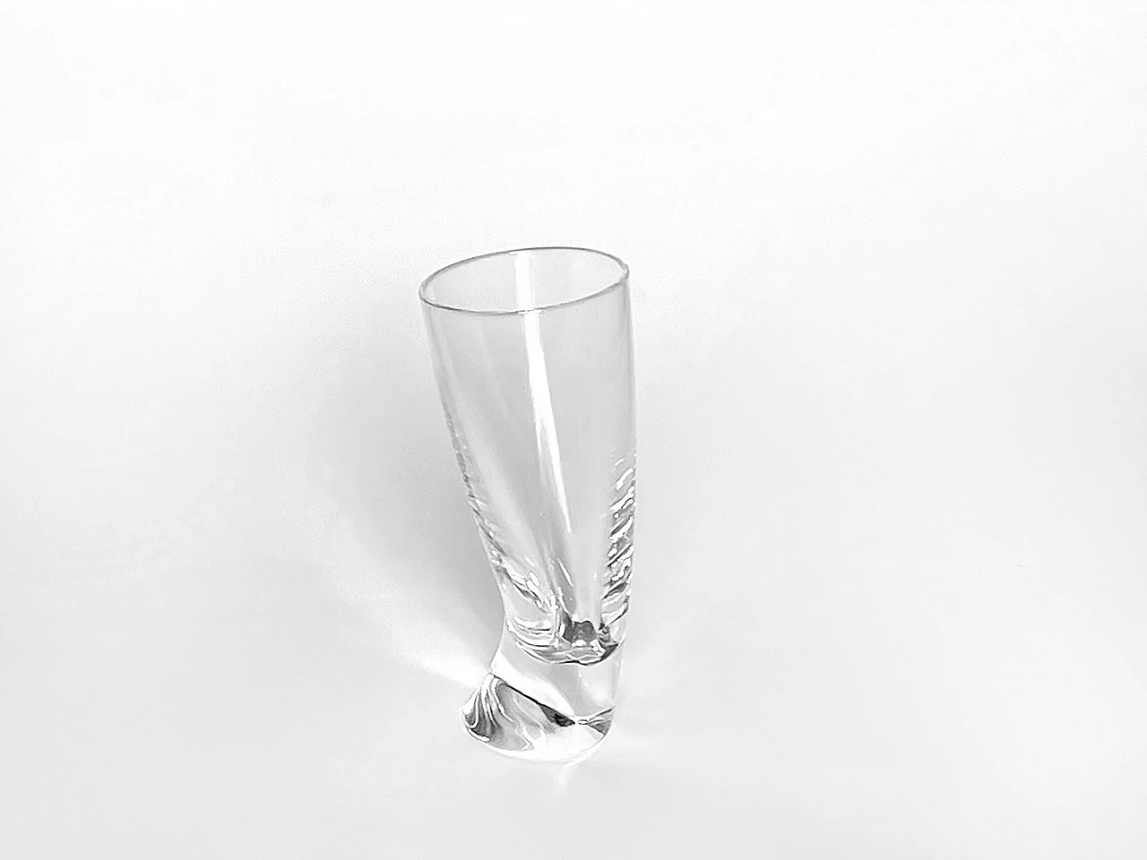 6 Touch Glass glasses by Angelo Mangiarotti for Cristalleria Colle, 1991 2