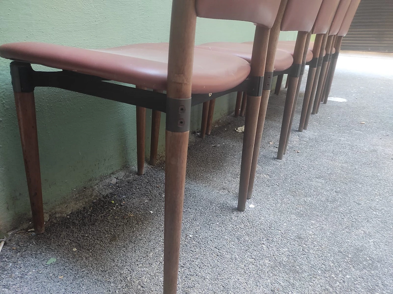 6 Sedie di Eugenio Gerli per Tecno, anni '60 2