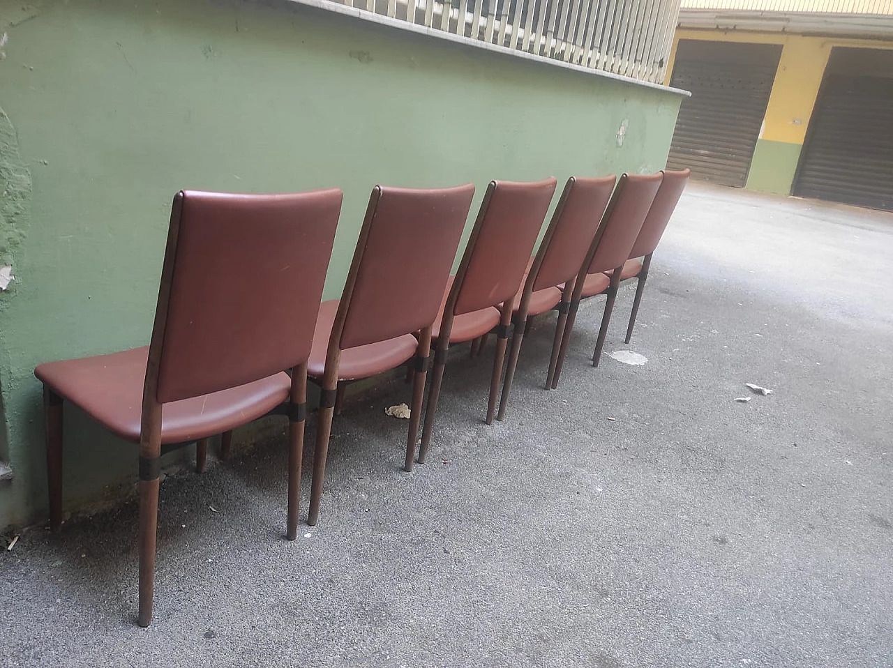 6 Sedie di Eugenio Gerli per Tecno, anni '60 3