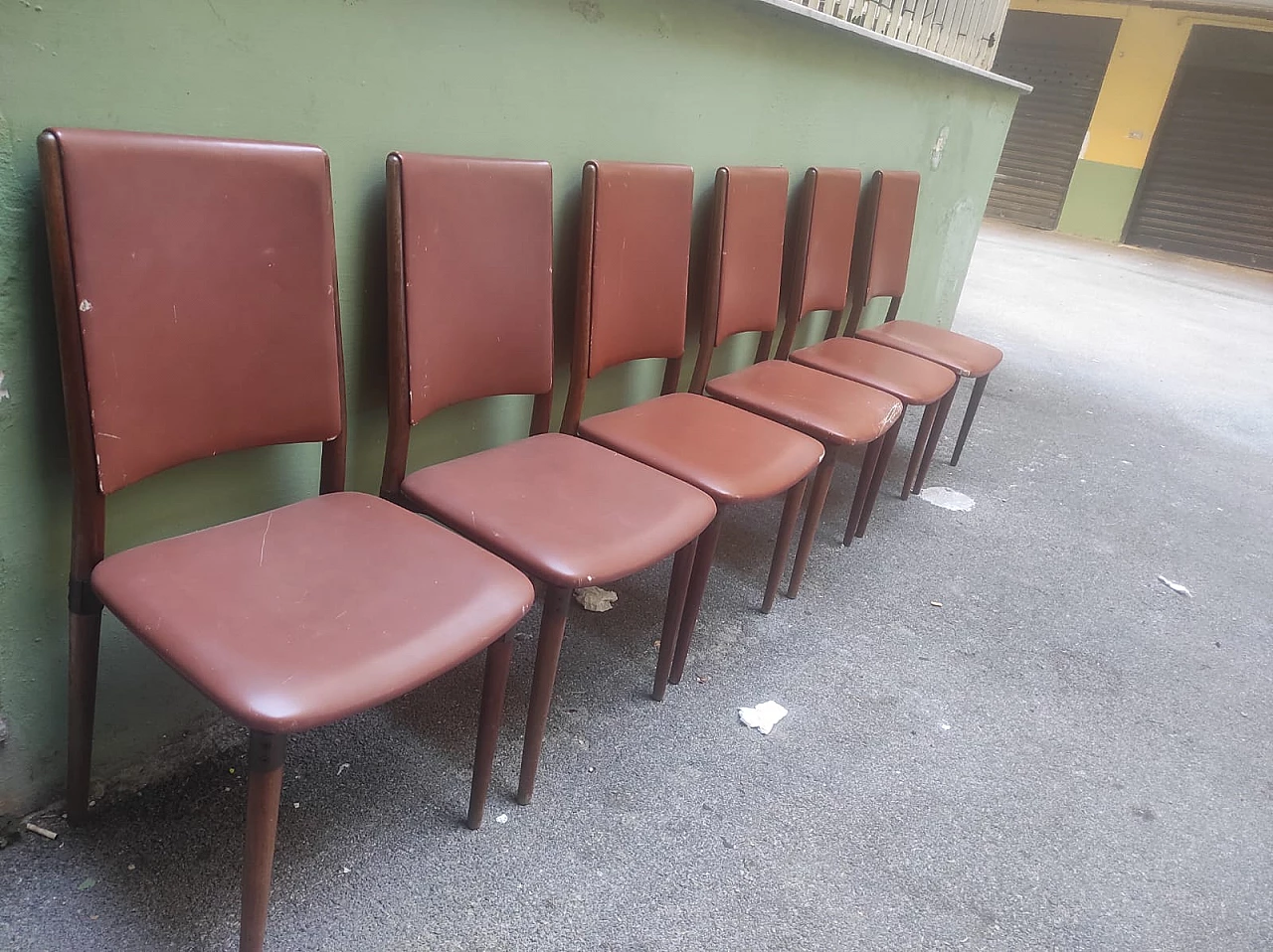 6 Sedie di Eugenio Gerli per Tecno, anni '60 4