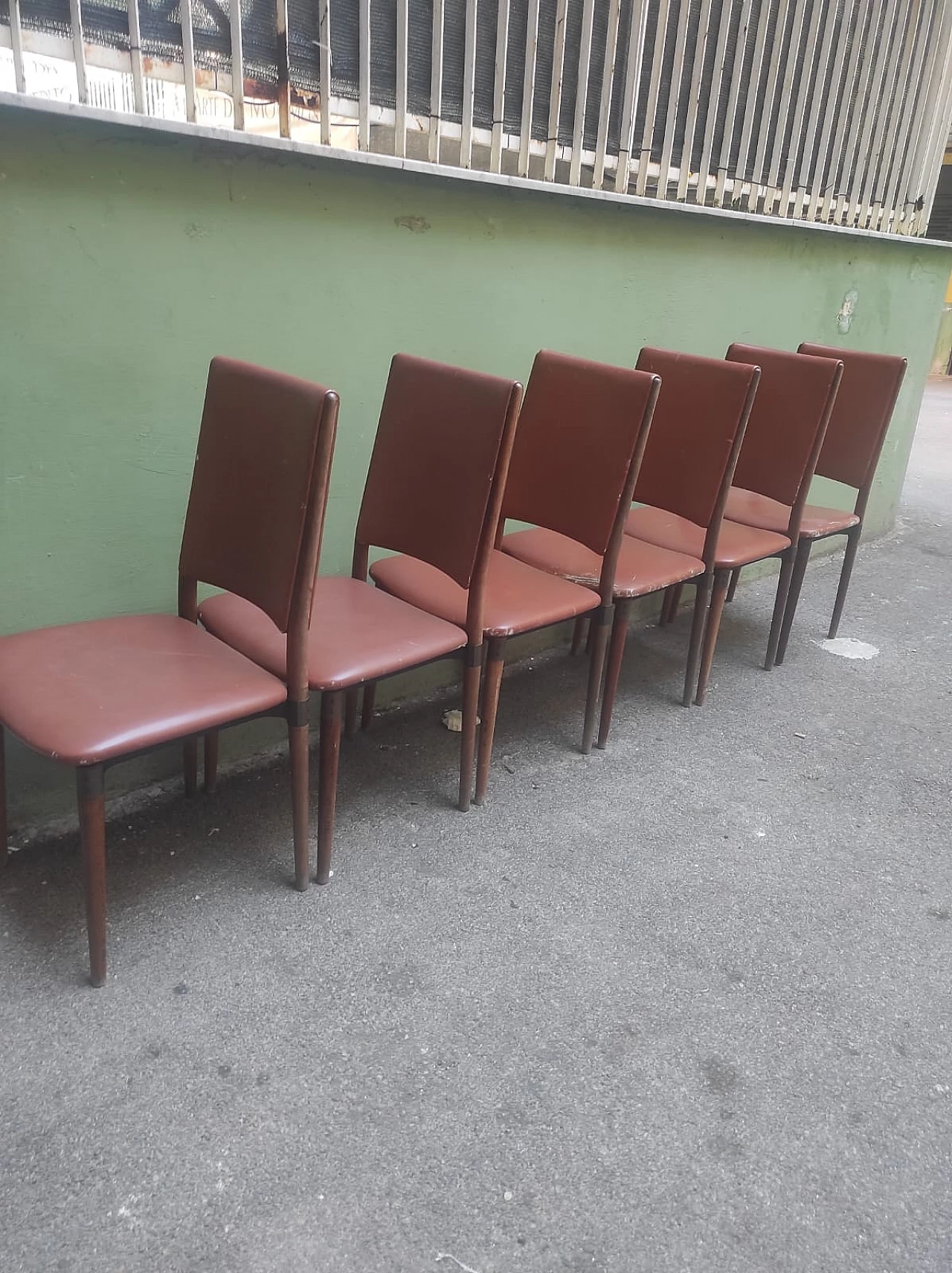 6 Sedie di Eugenio Gerli per Tecno, anni '60 5