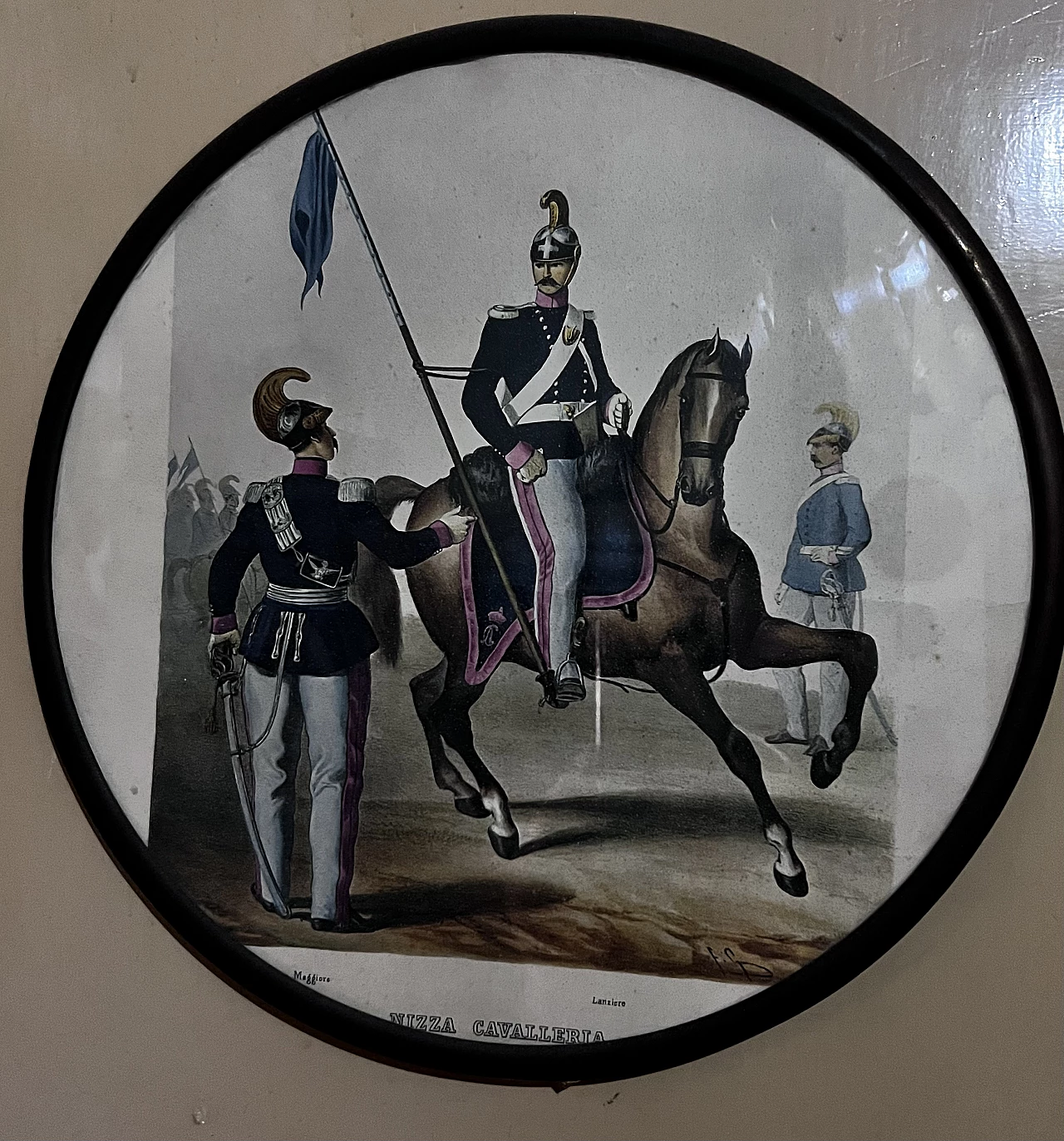 Nizza Cavalleria print with lancer, early 20th century 2
