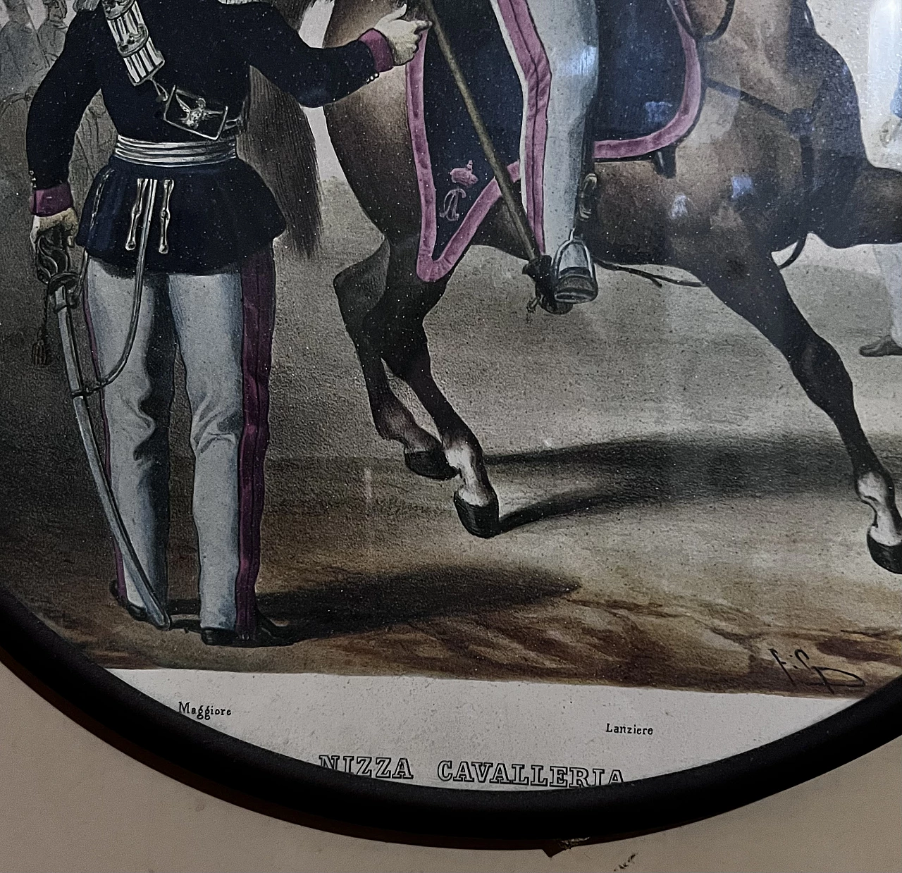Nizza Cavalleria print with lancer, early 20th century 3