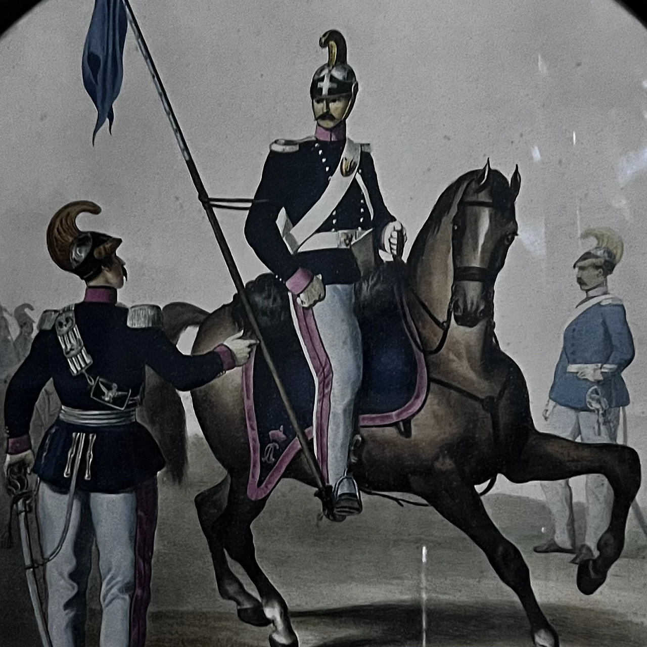 Nizza Cavalleria print with lancer, early 20th century 4