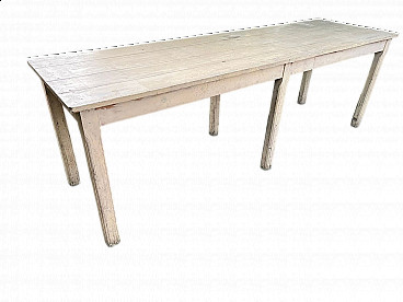 Tavolo in pioppo massello laccato, anni '50