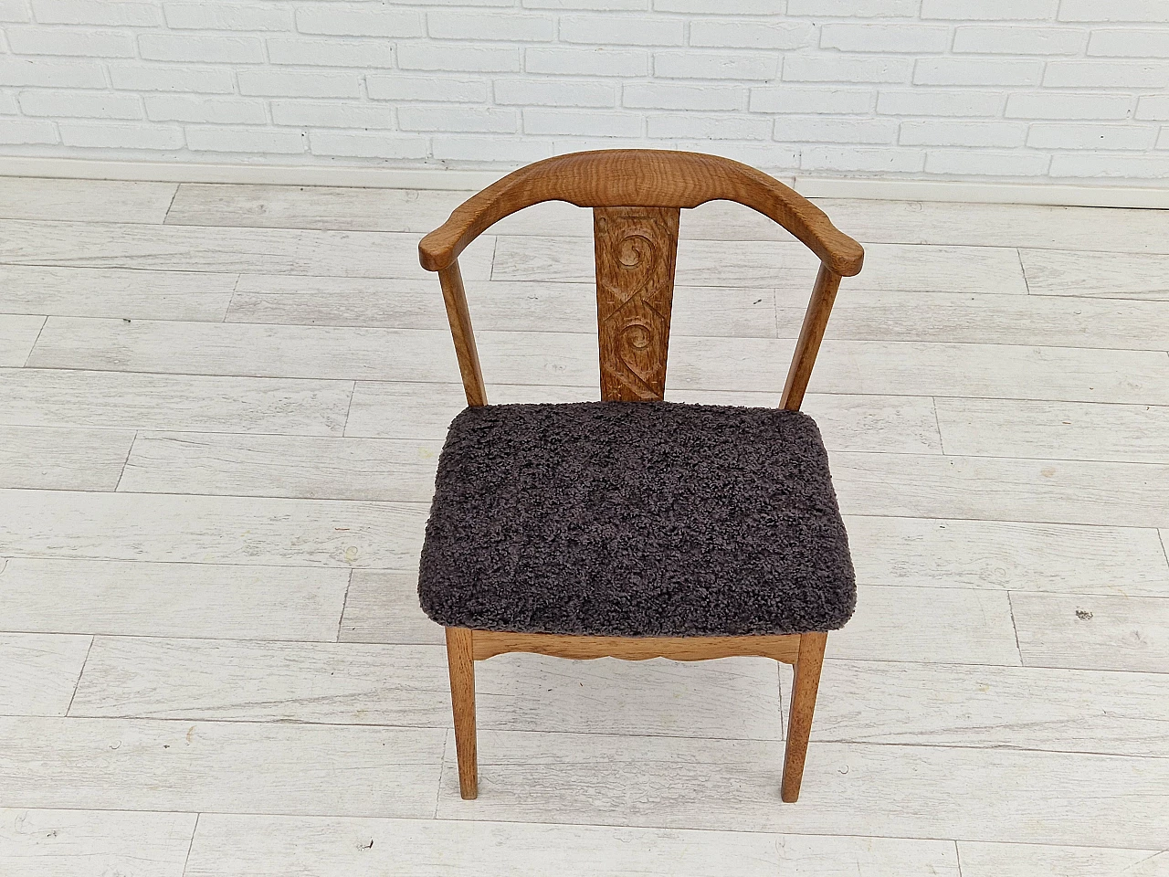 4 Danish oak chairs by Henning Kjærnulf, 1960s 8