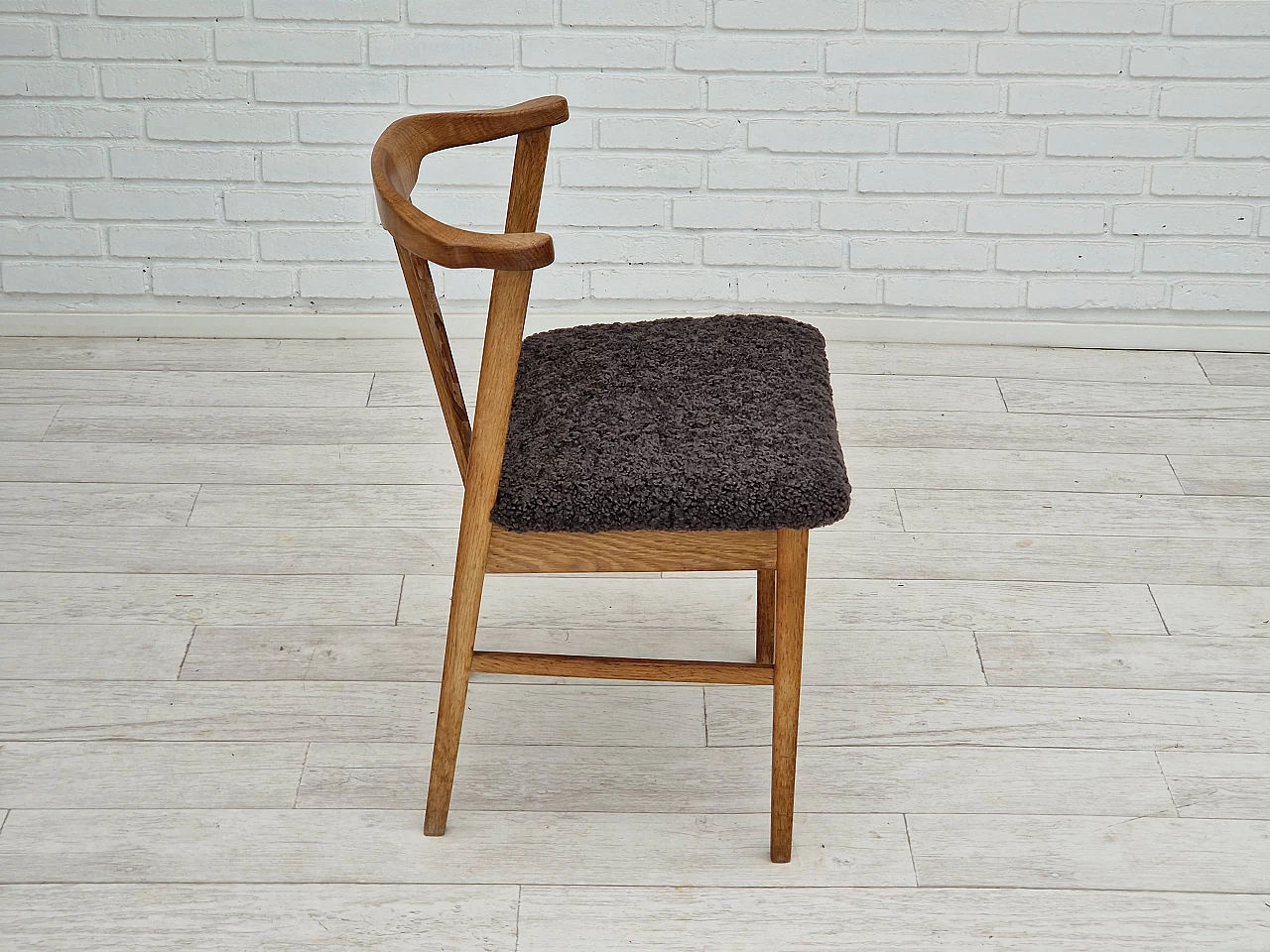 4 Danish oak chairs by Henning Kjærnulf, 1960s 12