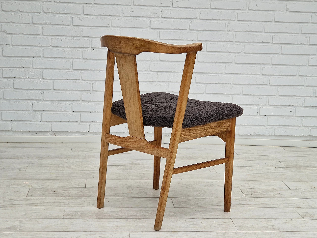 4 Danish oak chairs by Henning Kjærnulf, 1960s 14