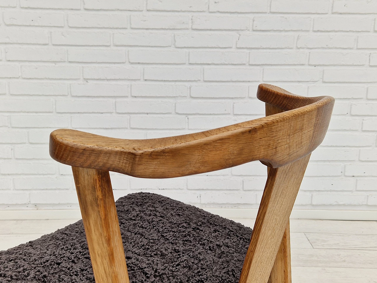4 Danish oak chairs by Henning Kjærnulf, 1960s 19