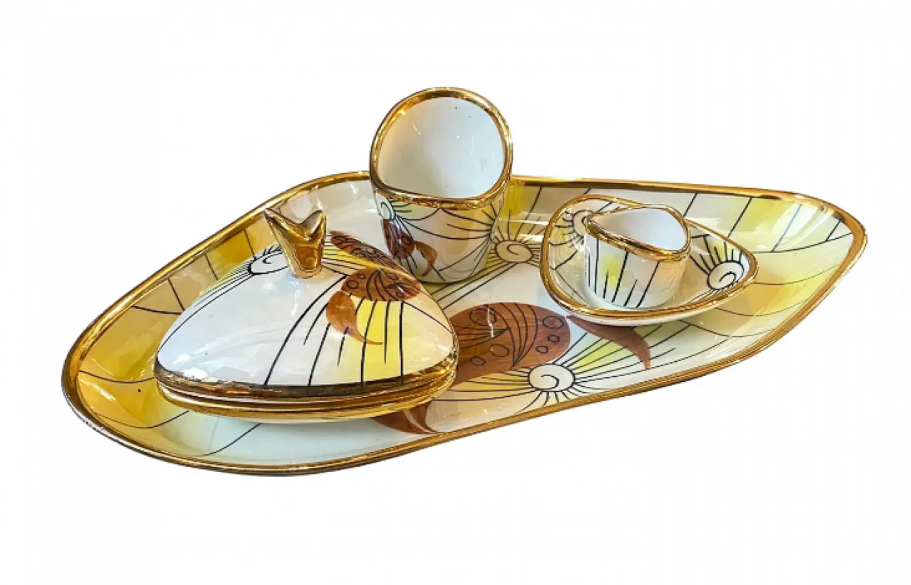 Ceramic smoking accessories by Alfa Ceramiche, 1950s 1