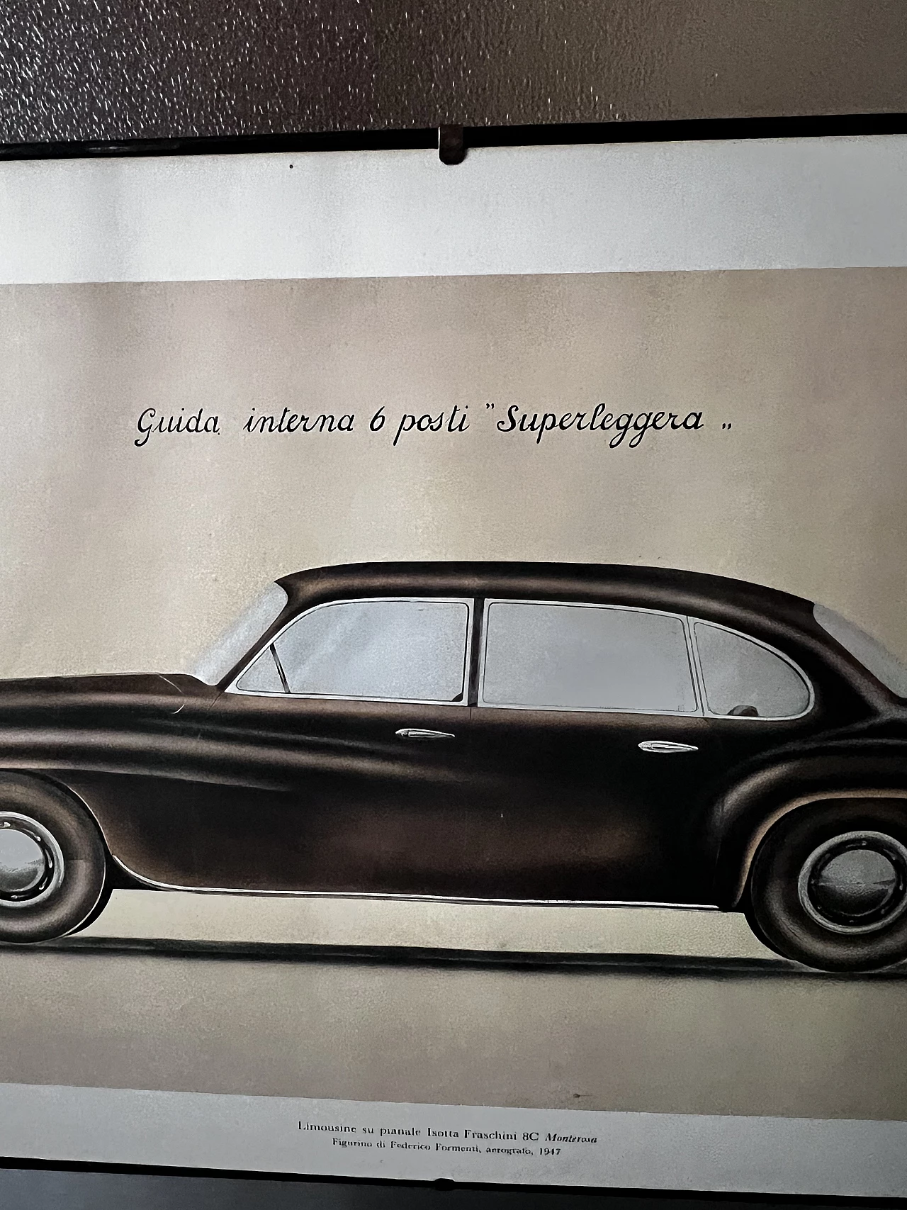 Federico Formenti, Limousine 8C Monterosa Isotta Fraschini, stampa, anni '60 3