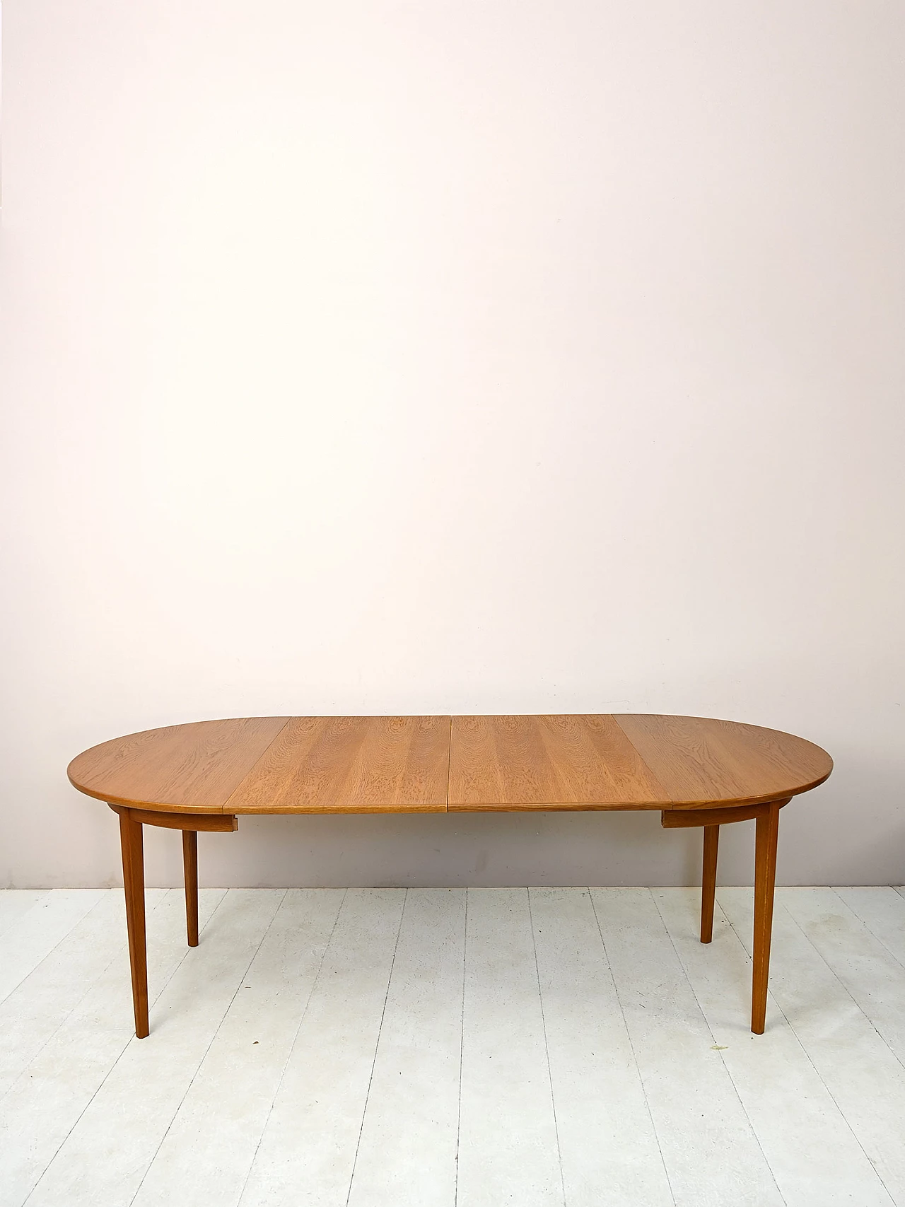 Tavolo scandinavo allungabile in legno, anni '60 2