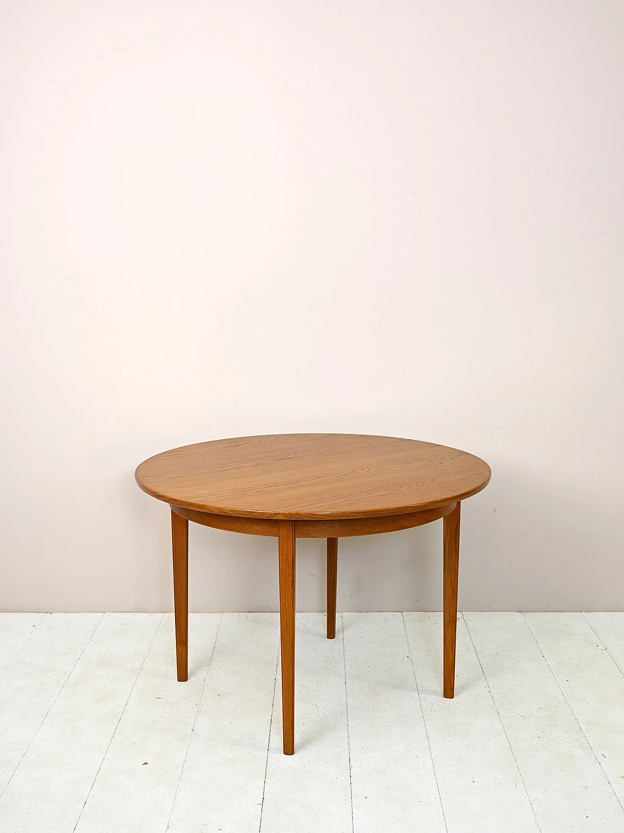 Tavolo scandinavo allungabile in legno, anni '60 6