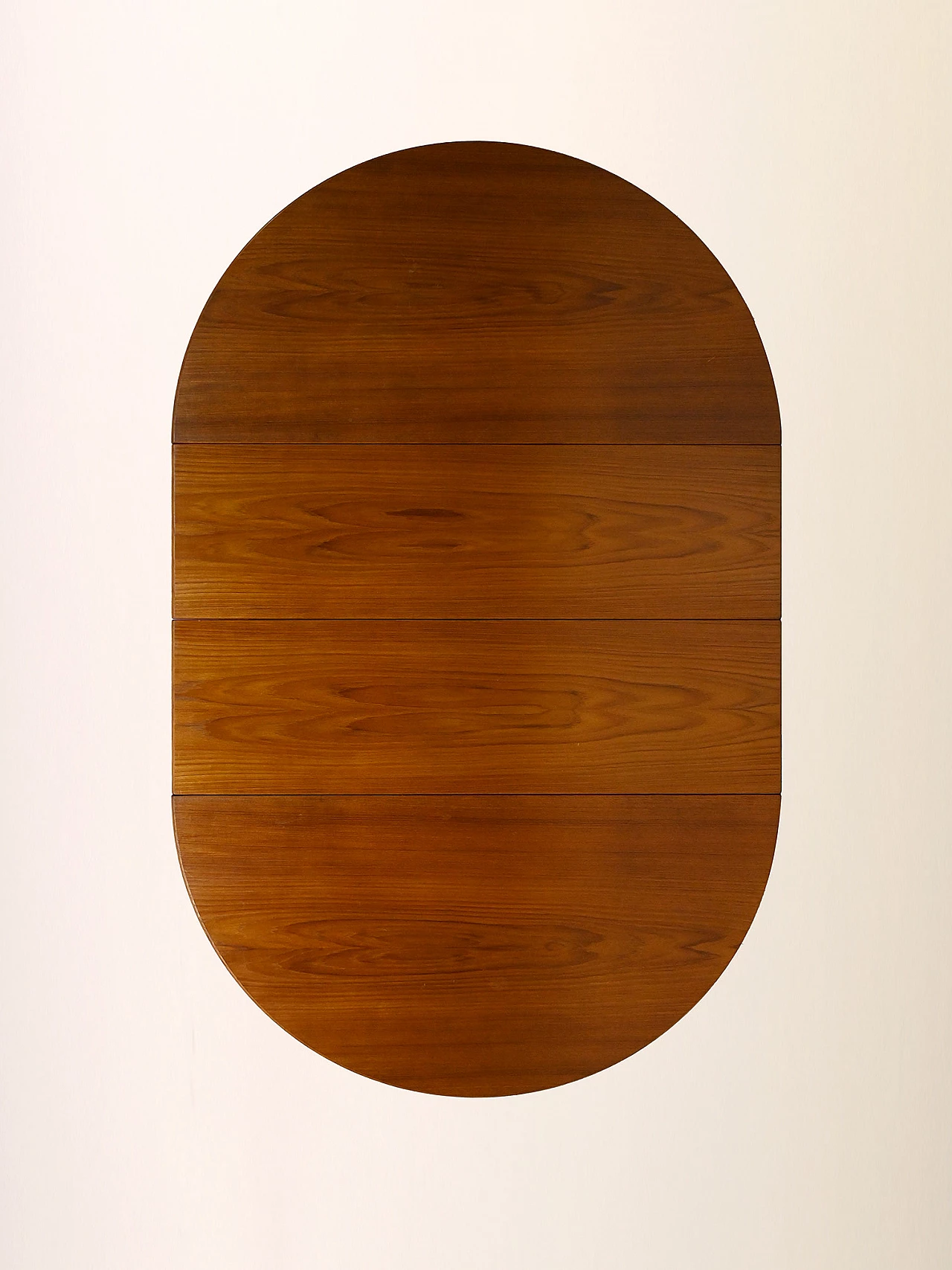 Round teak table with two extensions, 1960s 2