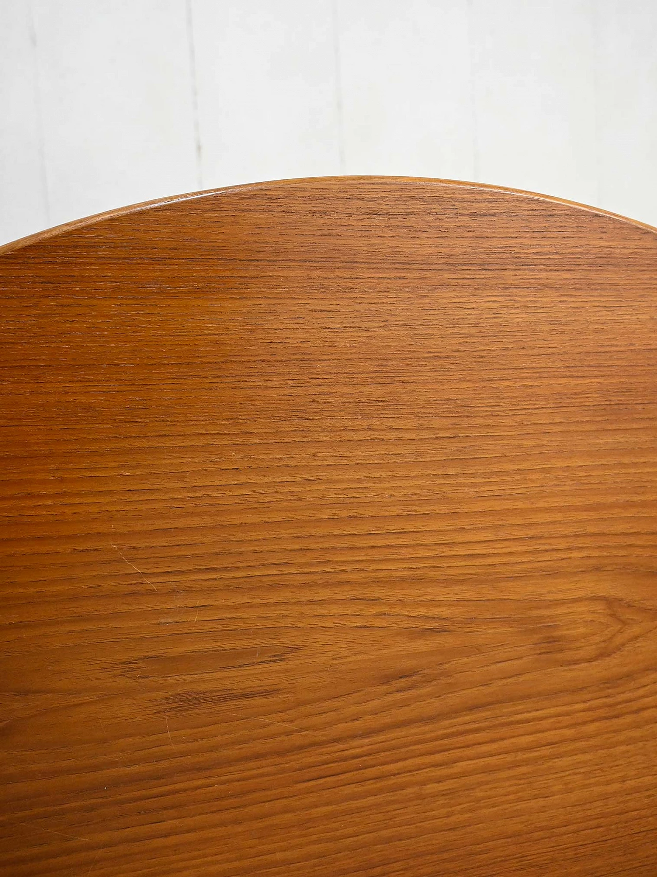 Round teak table with two extensions, 1960s 8