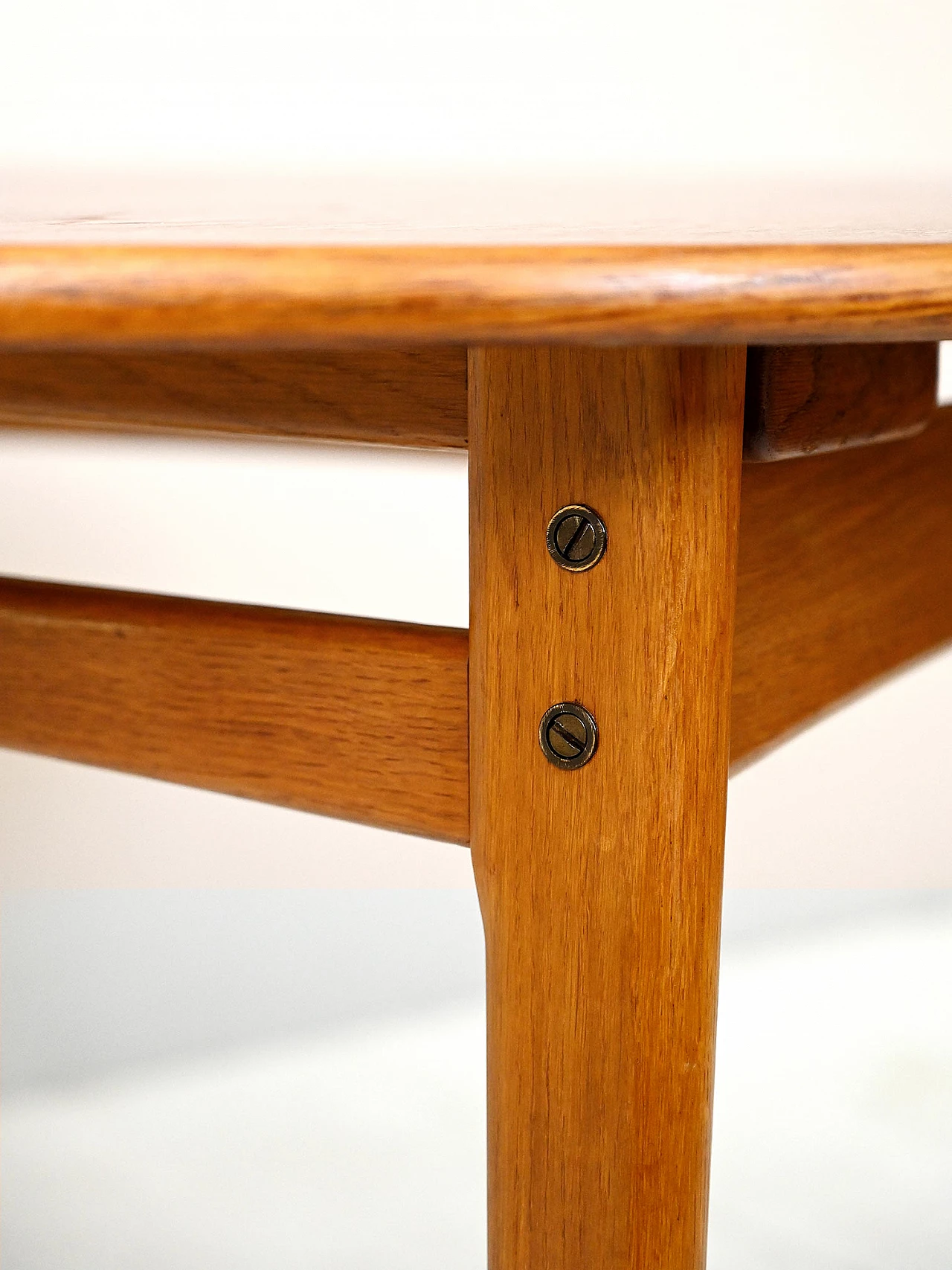 Round teak table with two extensions, 1960s 9