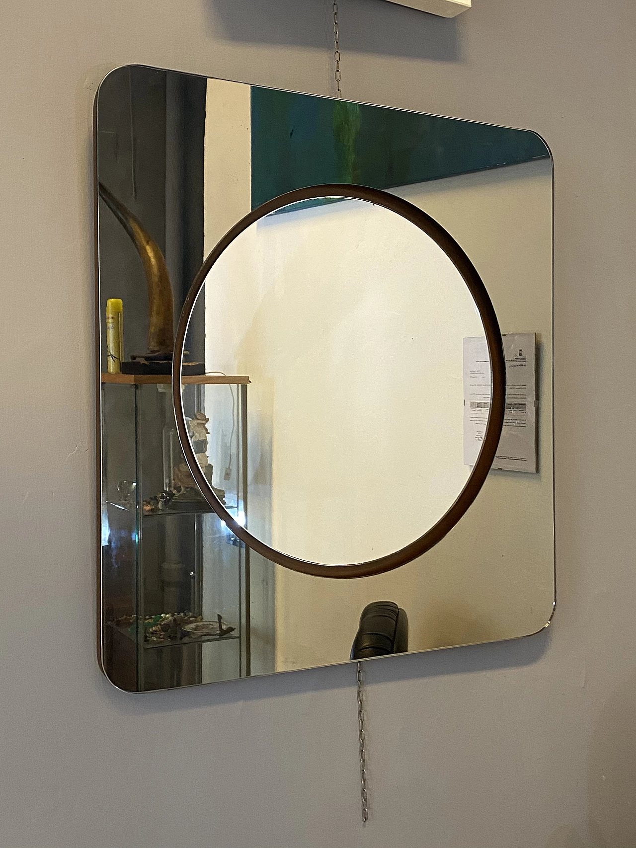 Specchio quadrato di Rimadesio, anni '60 1