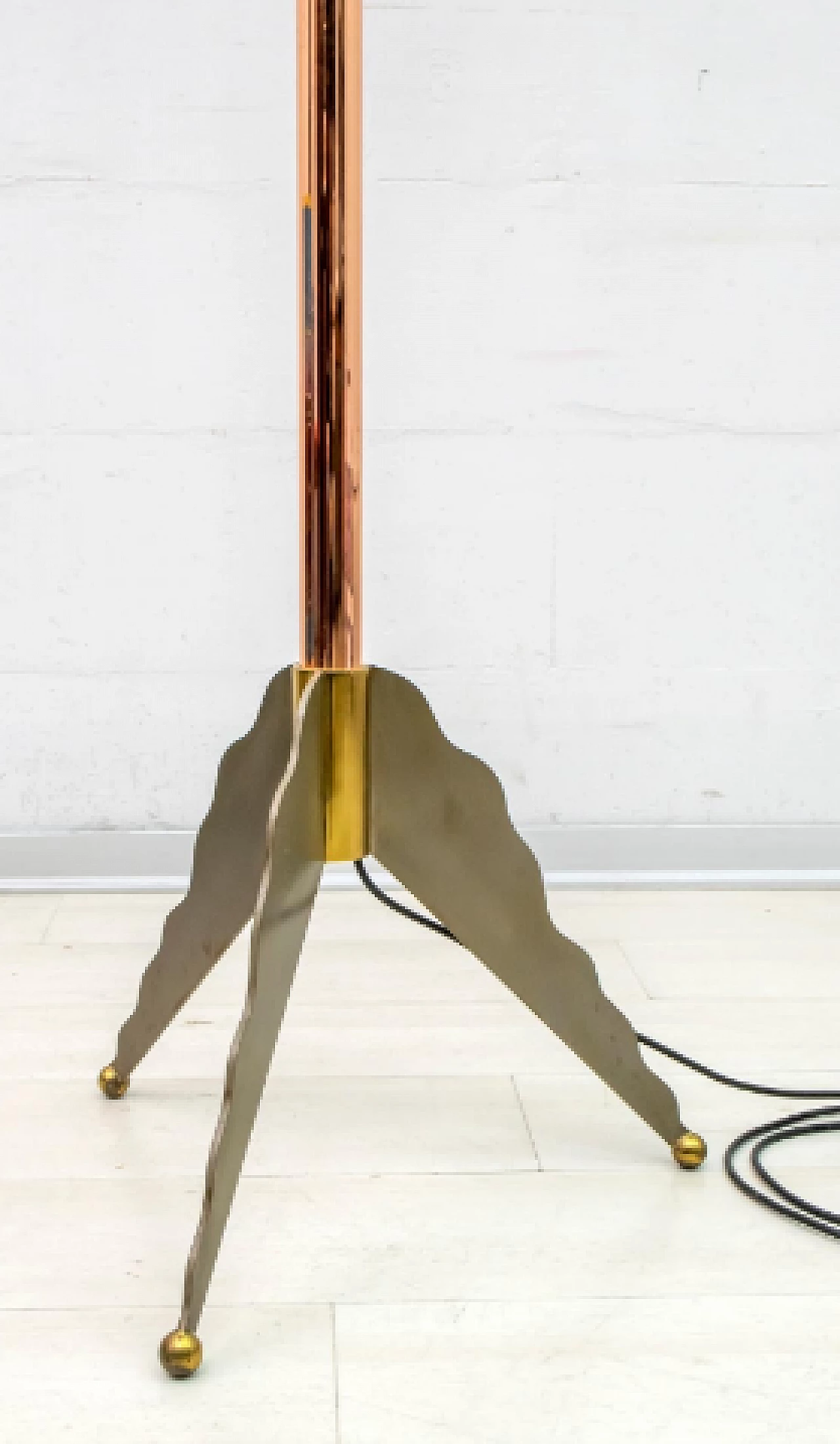 Metal and Murano glass floor lamp by Relco, 1980s 13