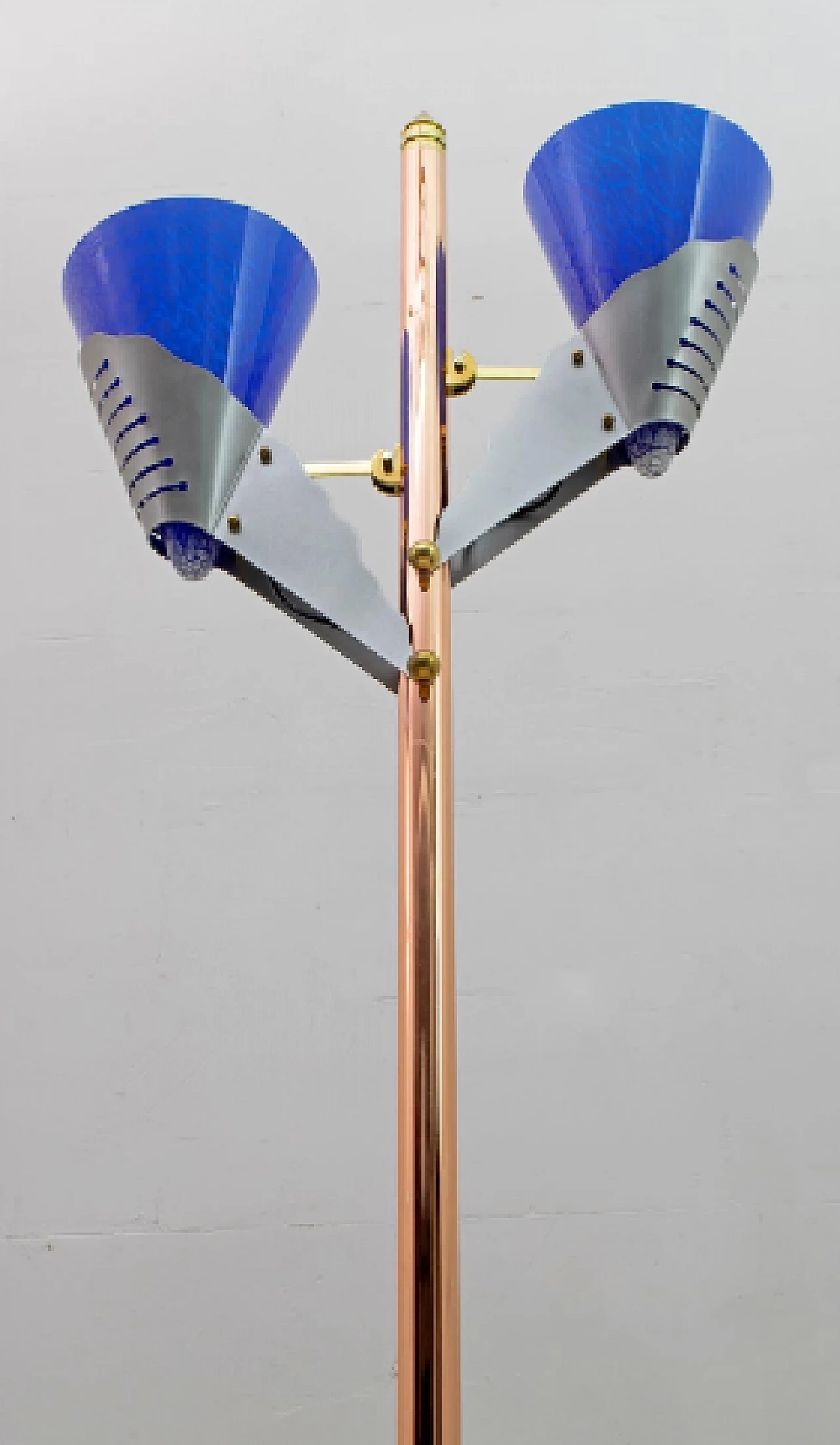 Metal and Murano glass floor lamp by Relco, 1980s 14
