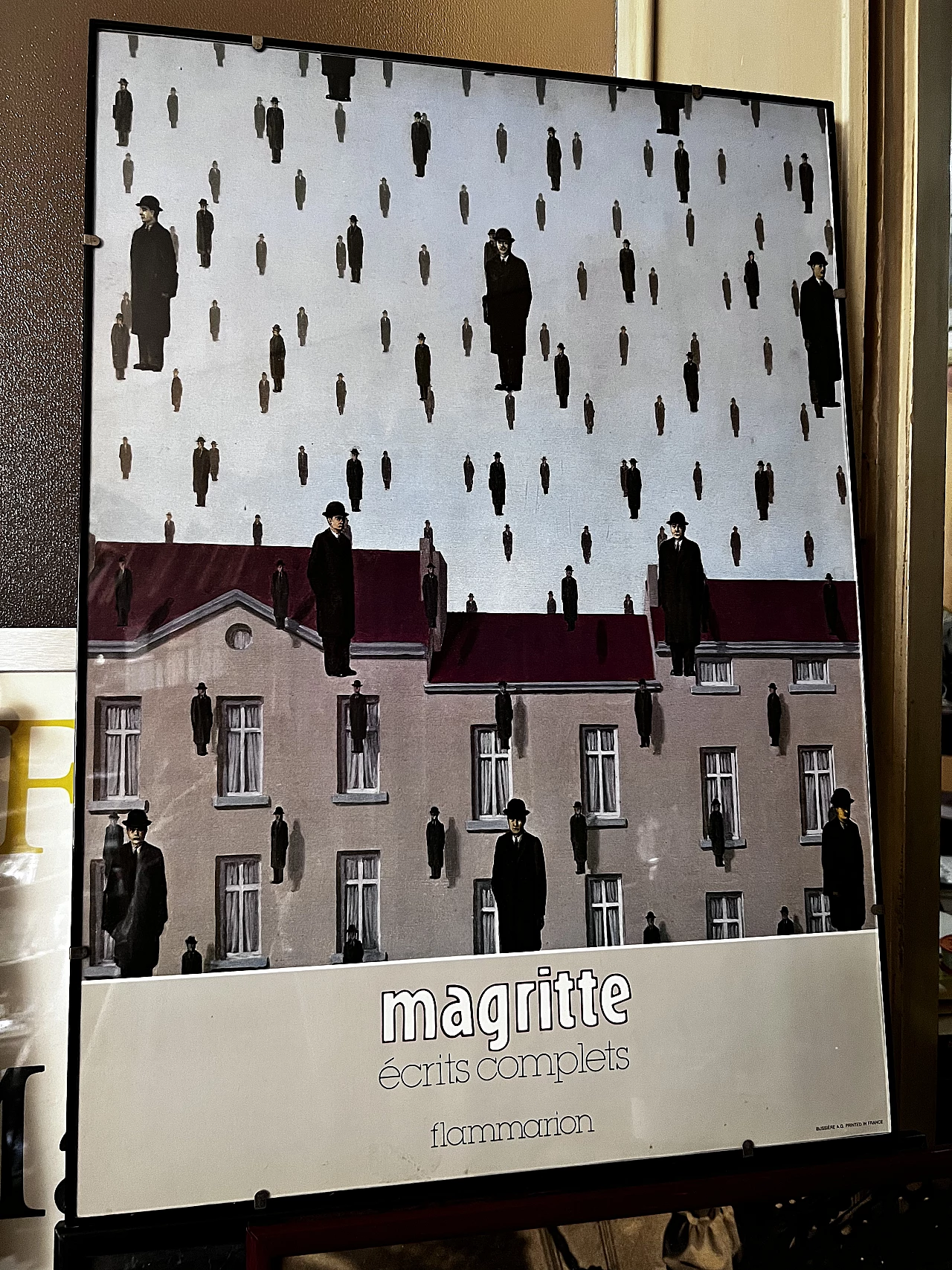 Poster for Magritte écrits complets book by Editions Flammarion, 1990s 1