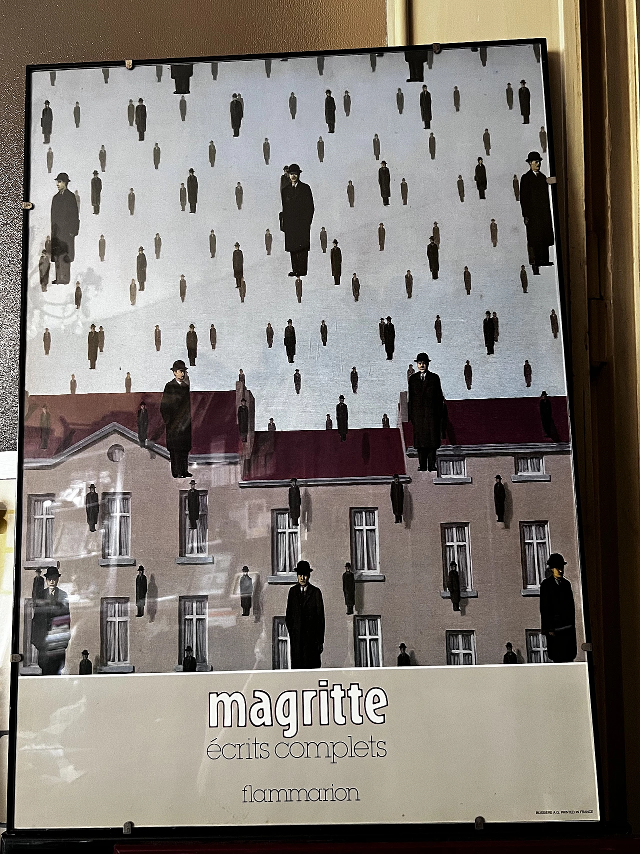 Poster for Magritte écrits complets book by Editions Flammarion, 1990s 2
