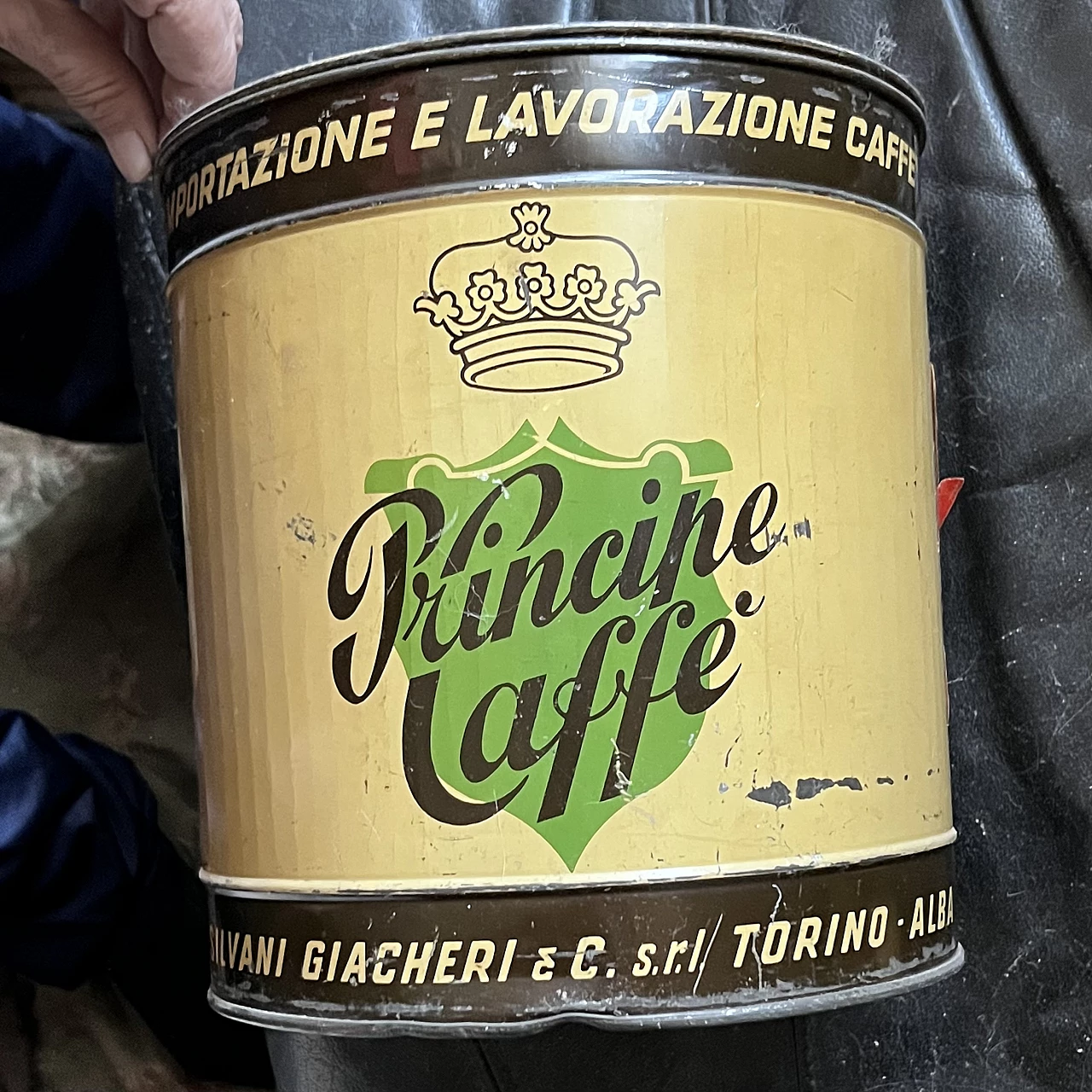 Scatola in latta Caffè Principe di Silvani Giacheri & C., anni '50 2