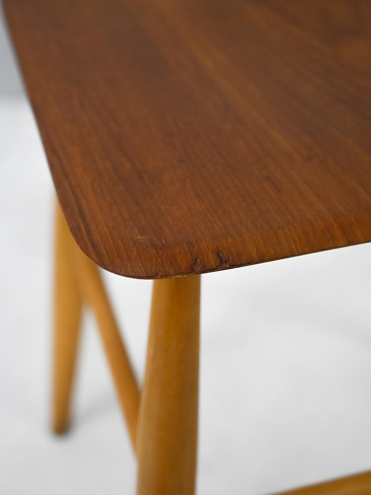4 Scandinavian wooden stools by Edsby Verken, 1960s 5
