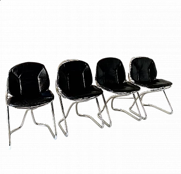 4 Living room chairs by Gastone Rinaldi for RIMA, 1970s