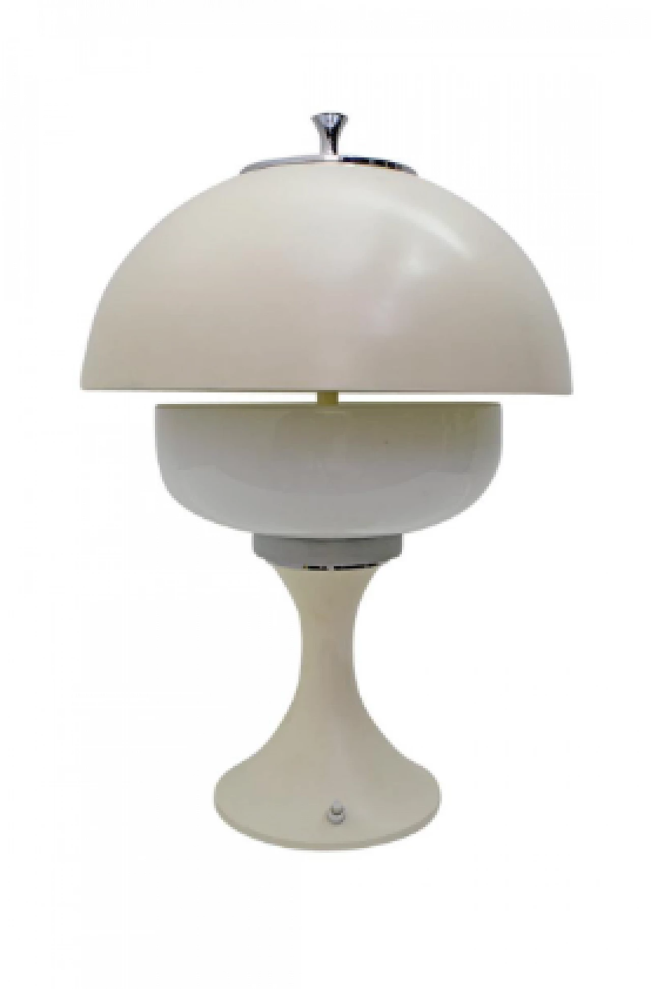 Aluminum table lamp attributed to Gaetano Sciolari, 1960s 16