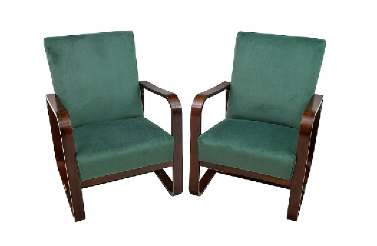 Coppia di poltrone Art Déco di Giuseppe Pagano e Gino Maggioni, anni '40 1