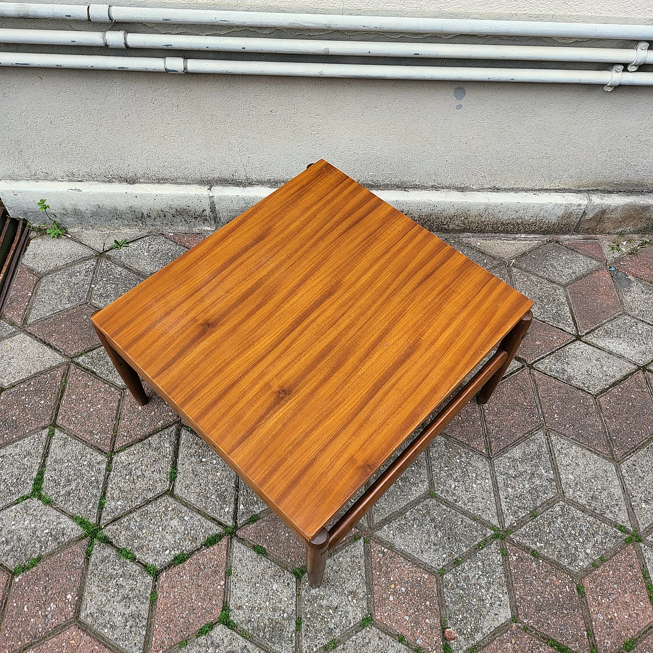 Tavolino quadrato in legno massello di Ico Parisi, anni '60 7
