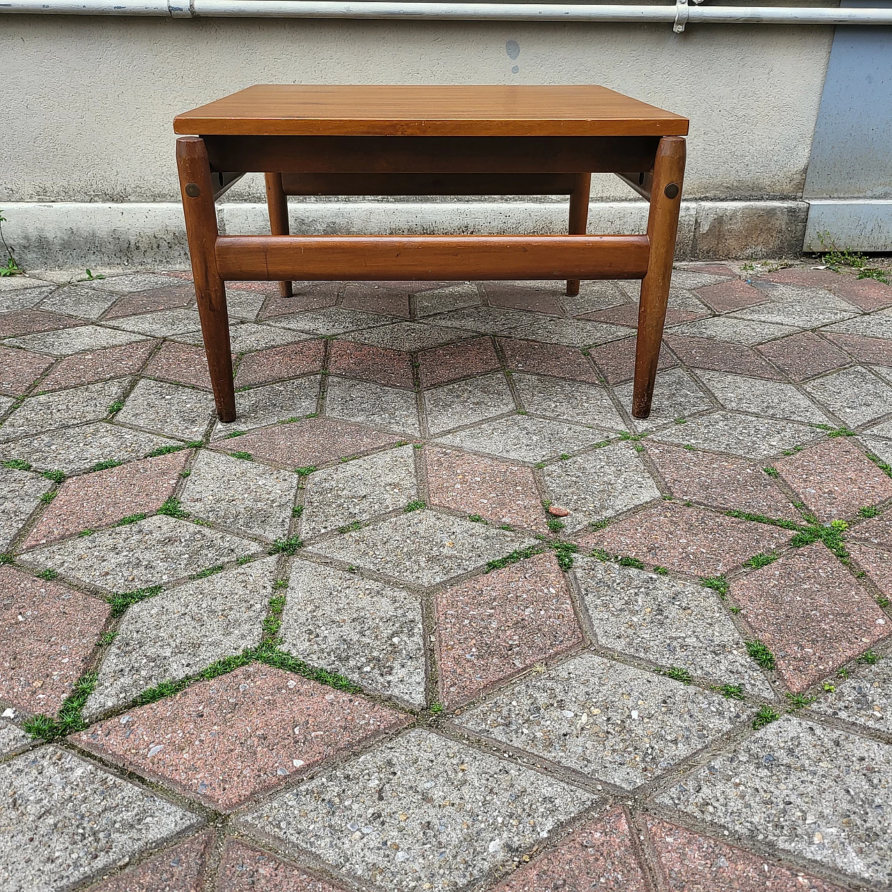 Tavolino quadrato in legno massello di Ico Parisi, anni '60 10