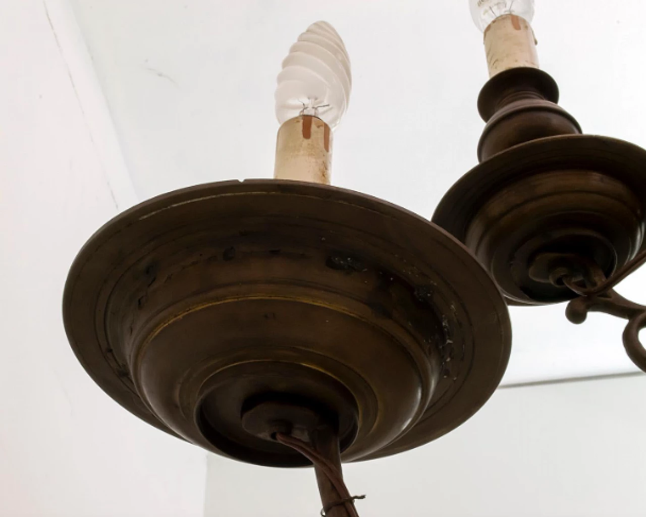 Baroque bronze chandelier, 18th century 11