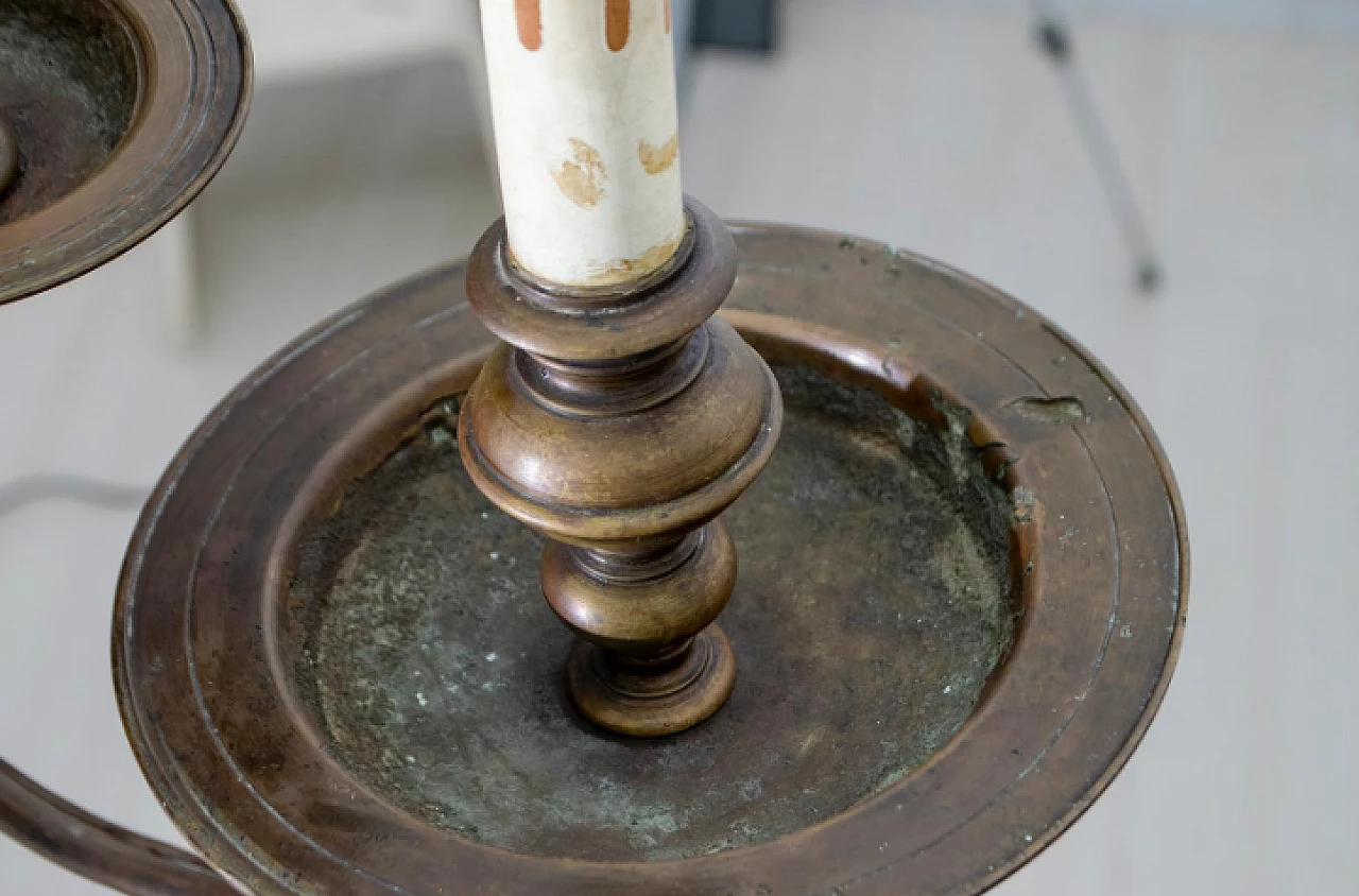 Baroque bronze chandelier, 18th century 18