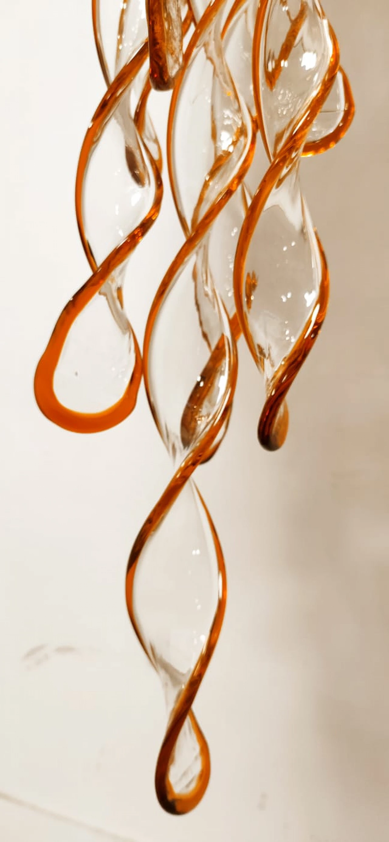 Murano glass chandelier by Aureliano Toso, 1960s 9