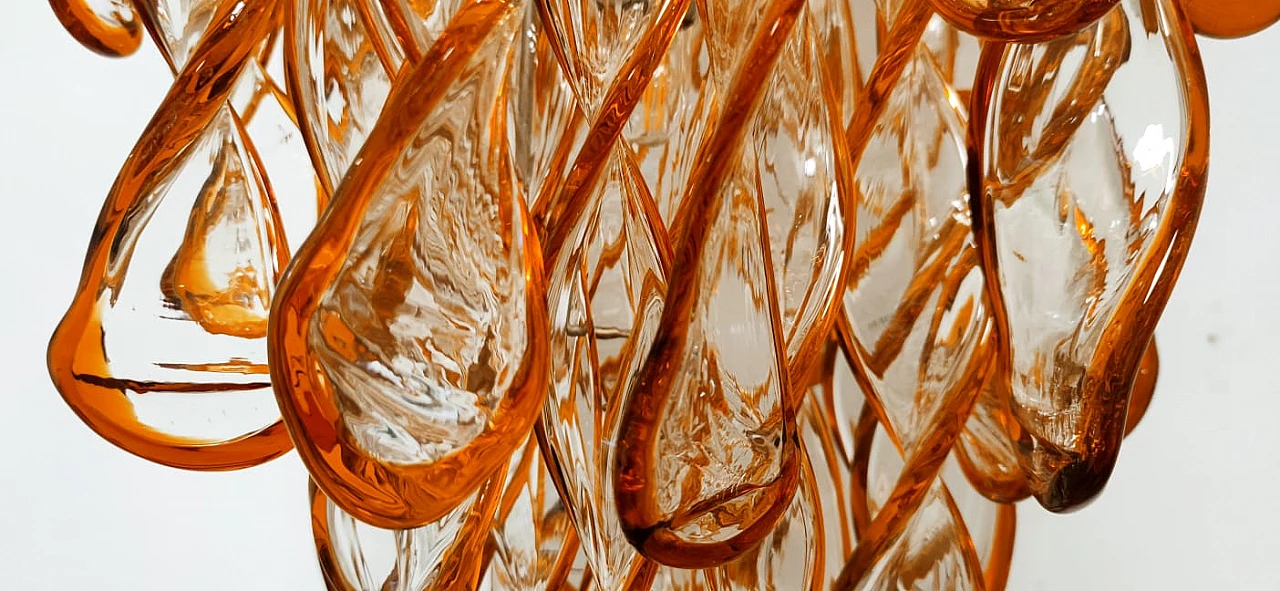 Murano glass chandelier by Aureliano Toso, 1960s 10