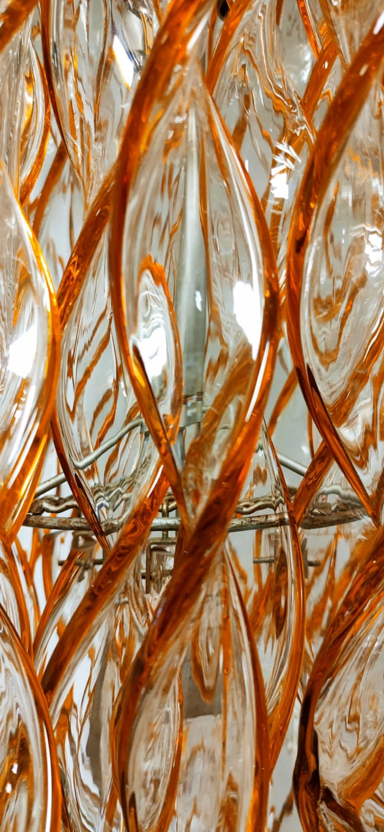 Murano glass chandelier by Aureliano Toso, 1960s 11