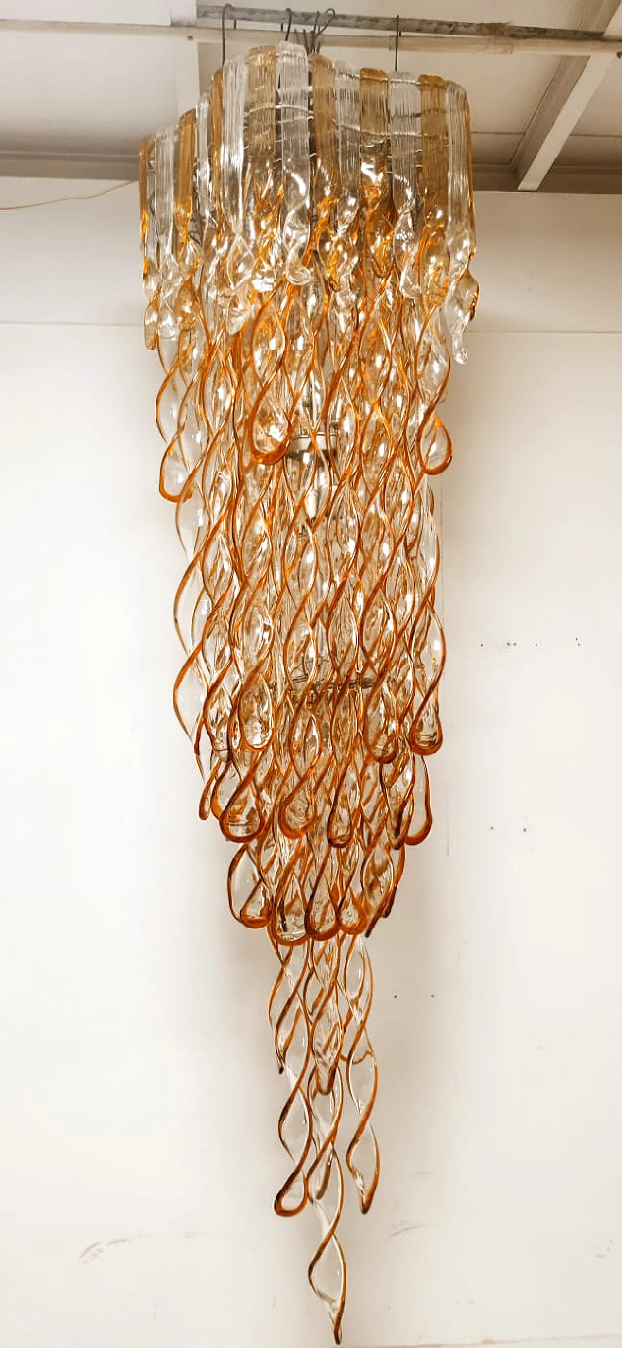 Murano glass chandelier by Aureliano Toso, 1960s 12