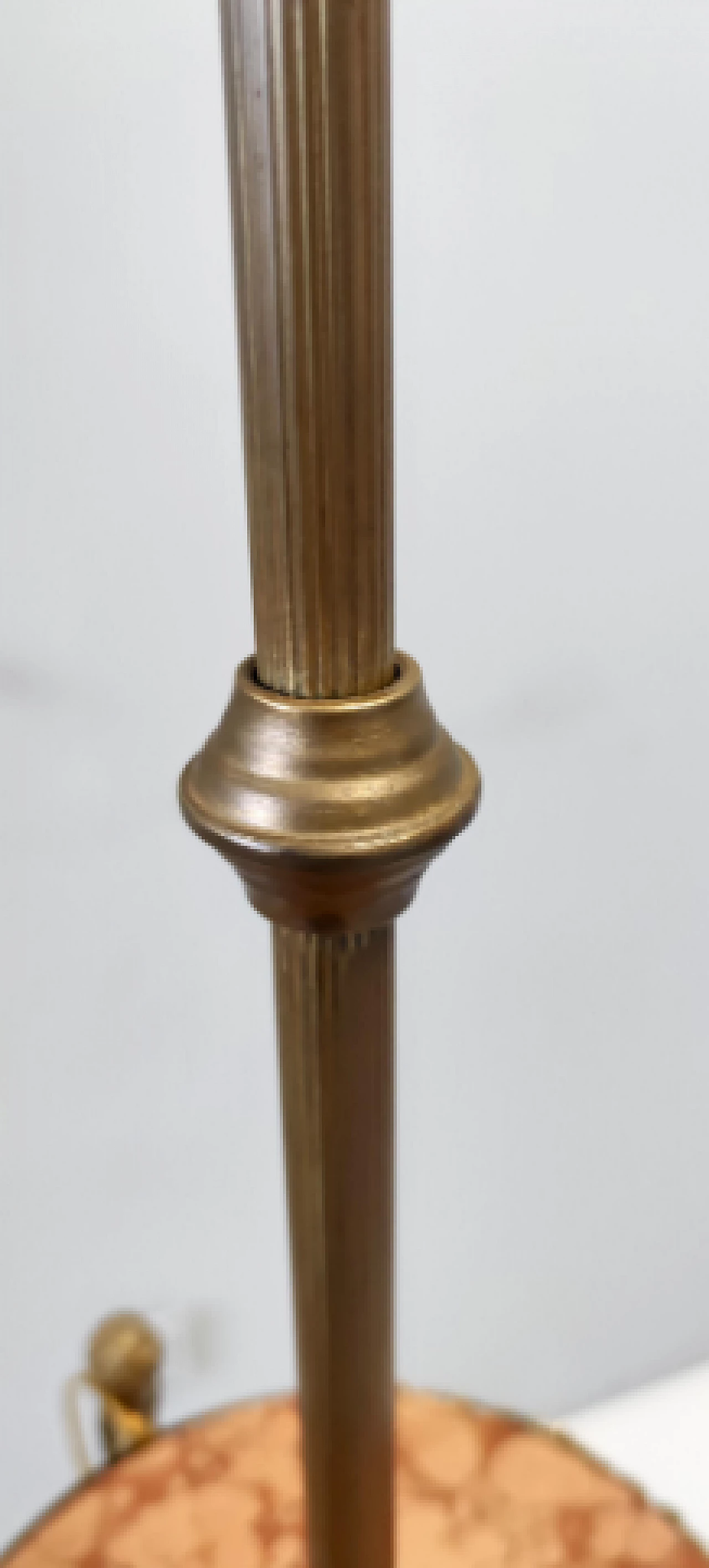 Metal, travertine and glass floor lamp by Vittorio Zecchin, 1920s 5